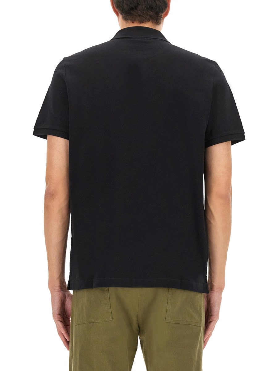 Shop Moose Knuckles Everett Gold Polo Shirt