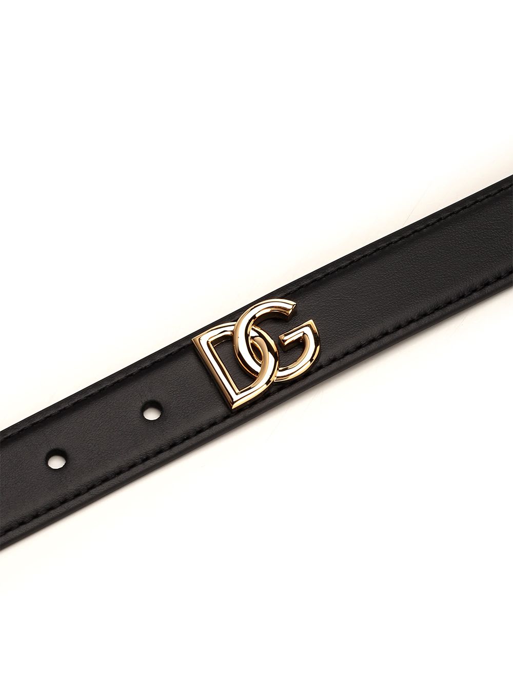 Shop Dolce & Gabbana Black Leather Belt