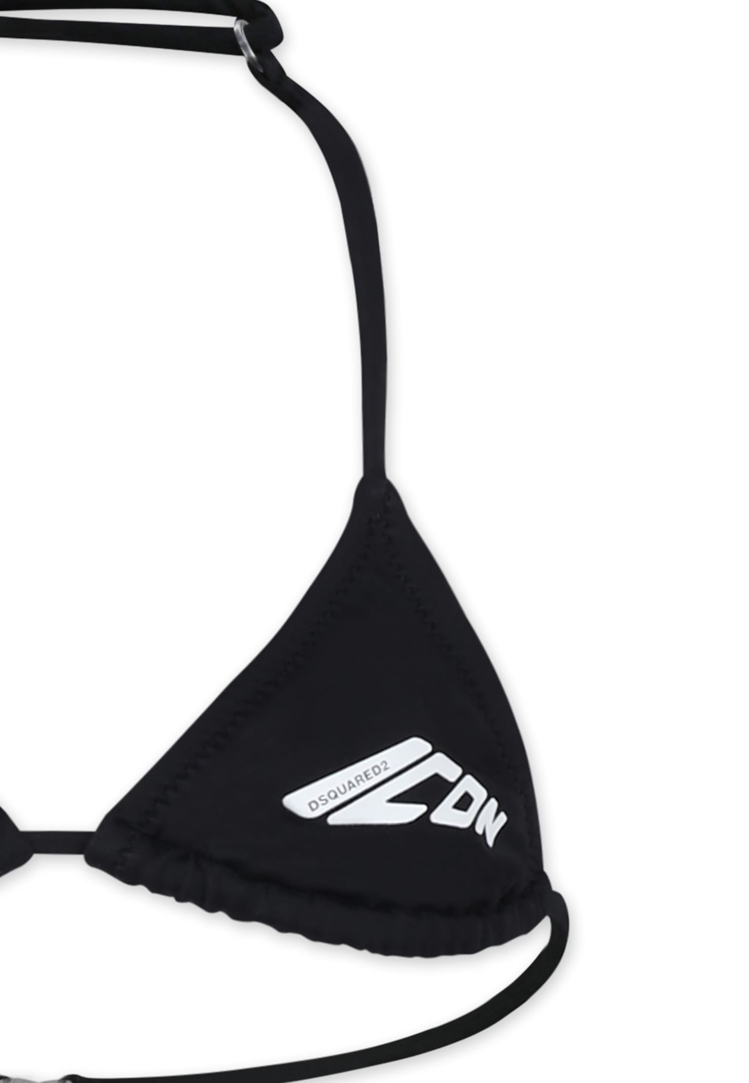 Shop Dsquared2 Black Bikini For Girl With Logo