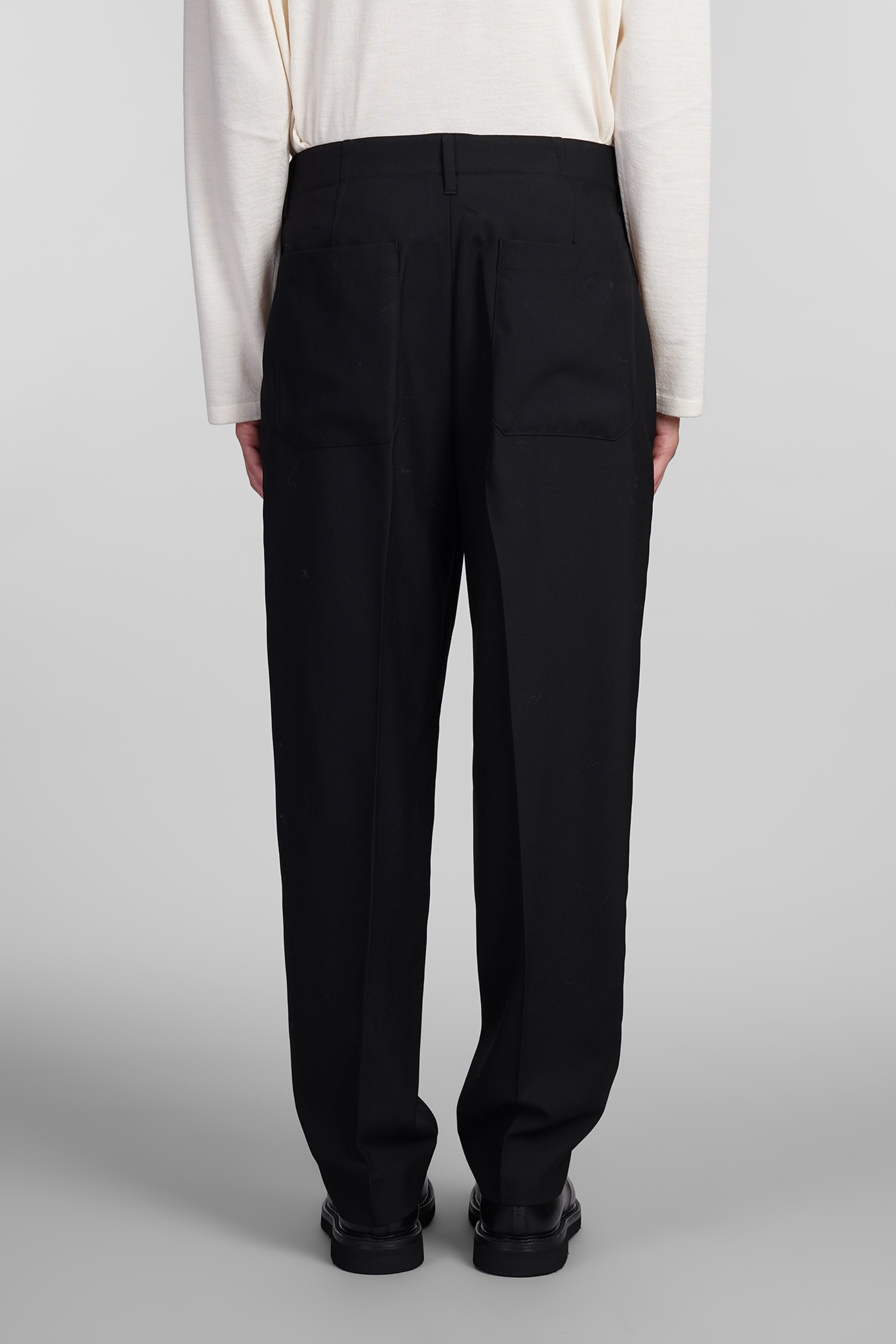 Shop Massimo Alba Party2 Pants In Black Wool