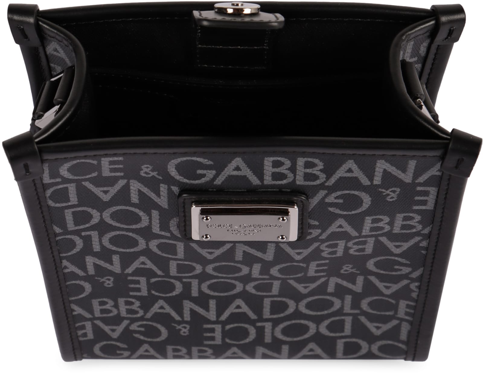 Shop Dolce & Gabbana Messenger Bag With Logo In Black