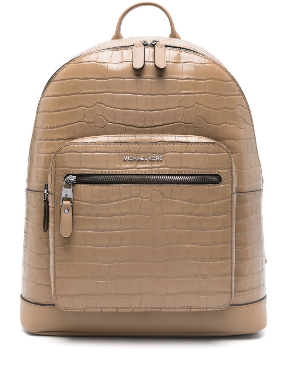 Shop Michael Kors Computer Hudson Backpack In Husk