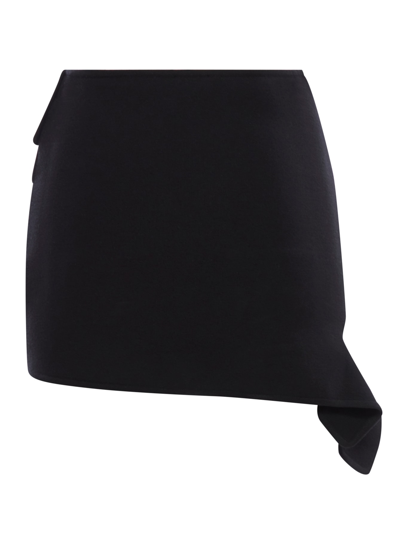 Courrèges Loop-knit Mini Skirt In Black