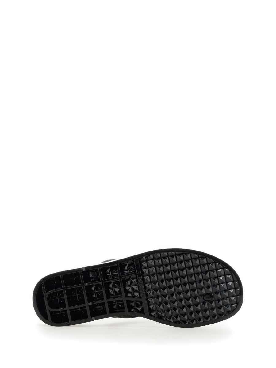 Shop Valentino Vlogo Signature Sandal In Black