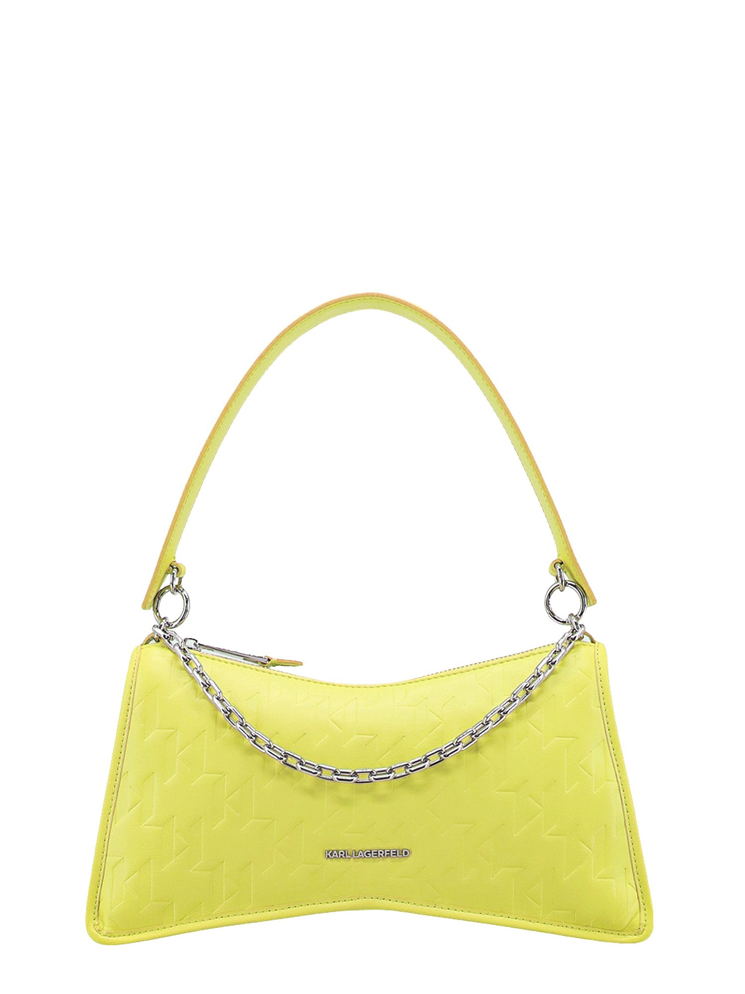 Shop Karl Lagerfeld Shoulder Bag In Yellow
