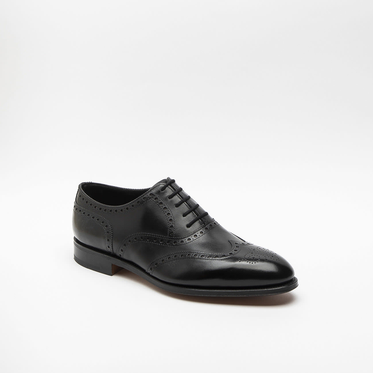 Stowey Black Calf Oxford Shoe (fitting F/ee)