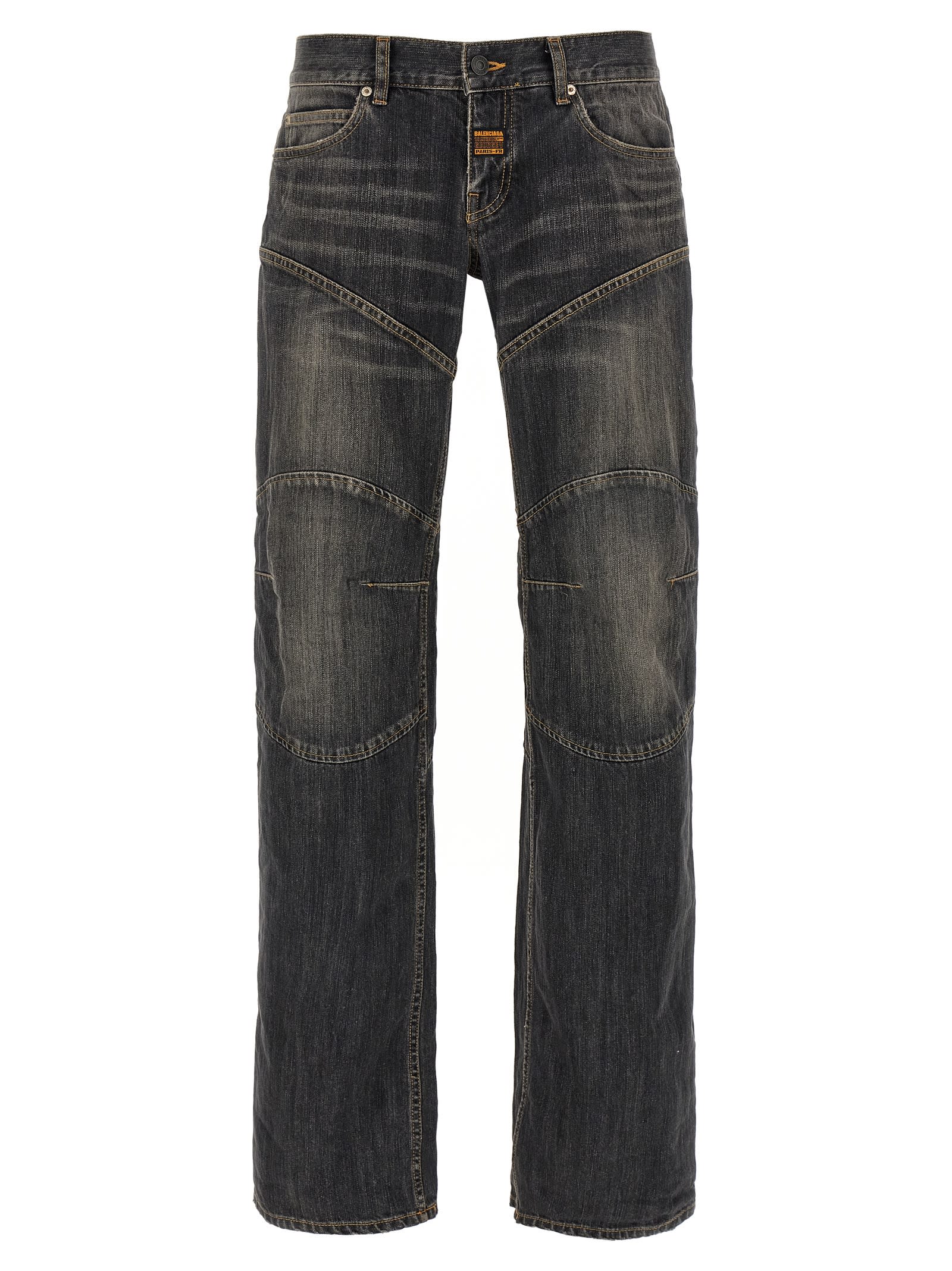 Balenciaga Relief Stitching Jeans