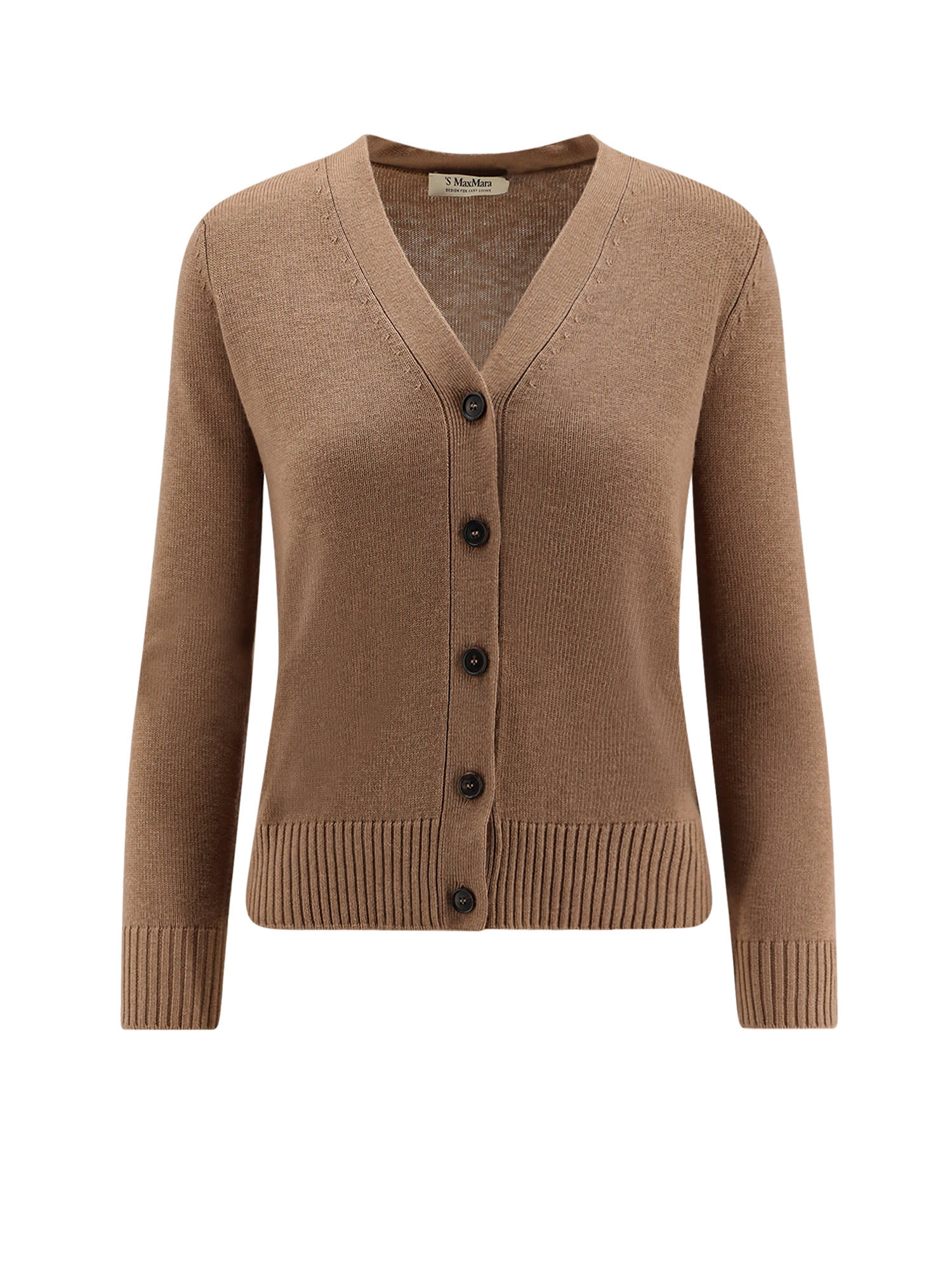 's Max Mara Apollo Wool Cardigan In Brown
