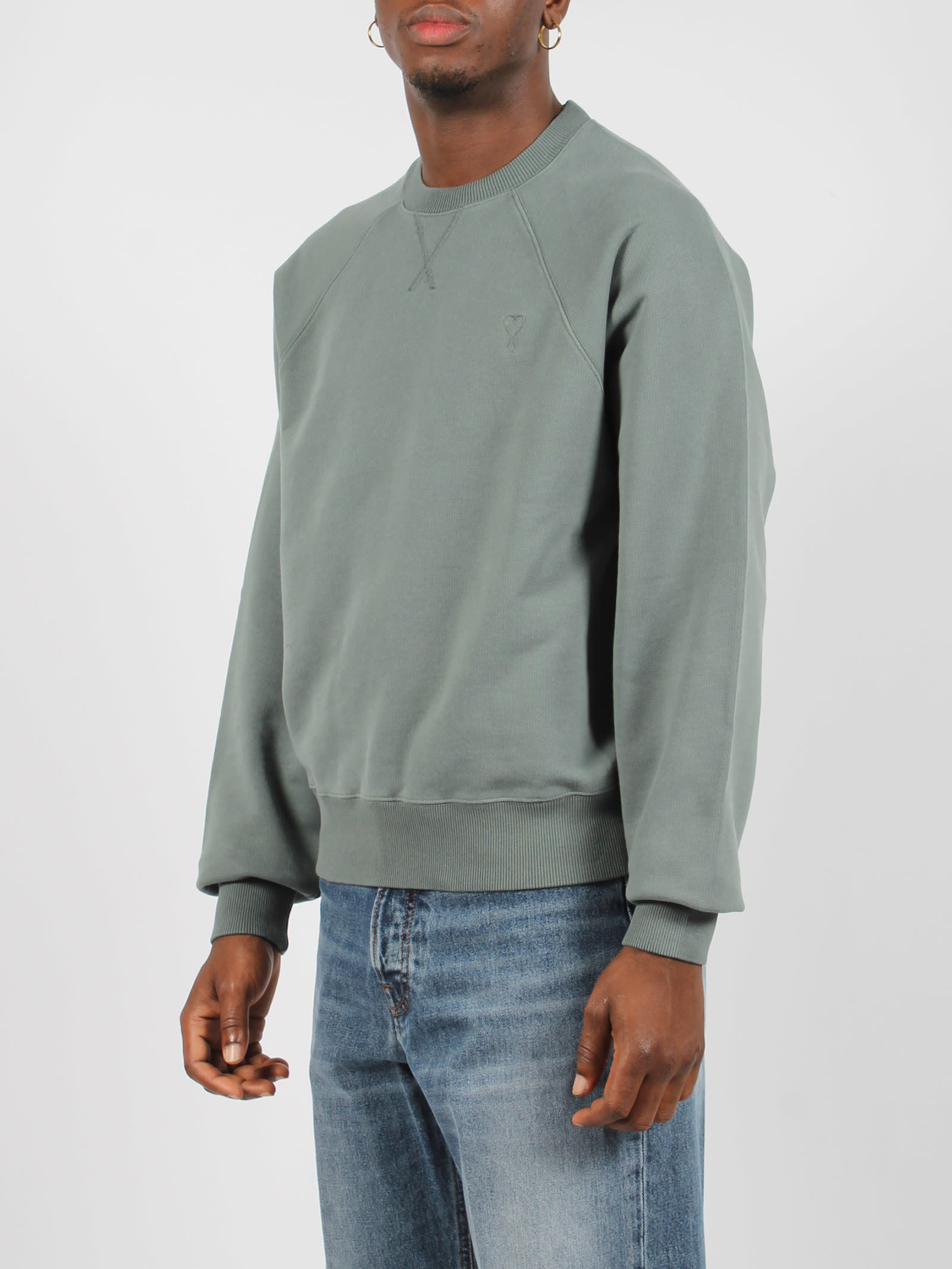 AMI ALEXANDRE MATTIUSSI TONAL AMI DE COEUR SWEATSHIRT 