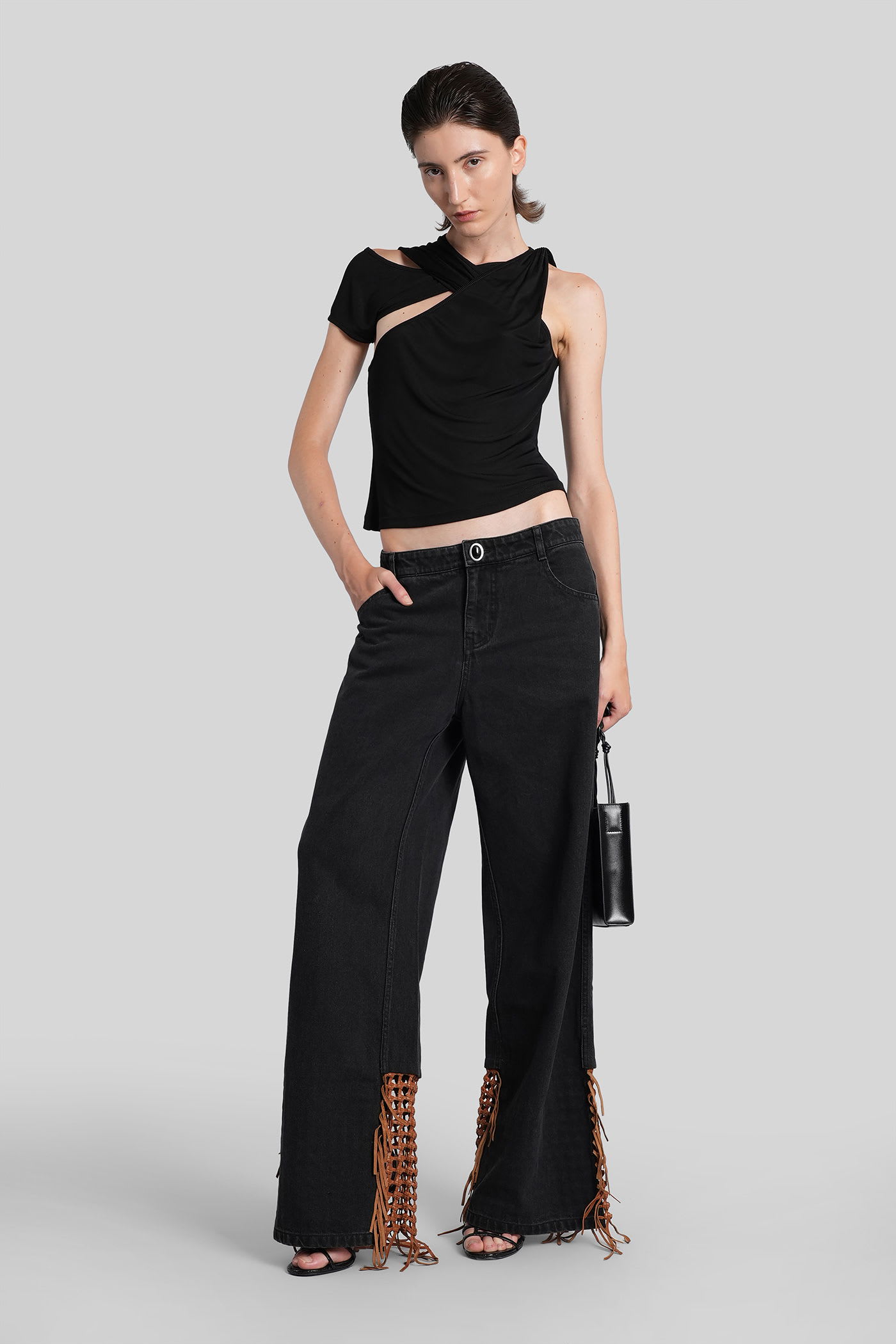 Christopher Esber Topwear In Black Viscose In Black