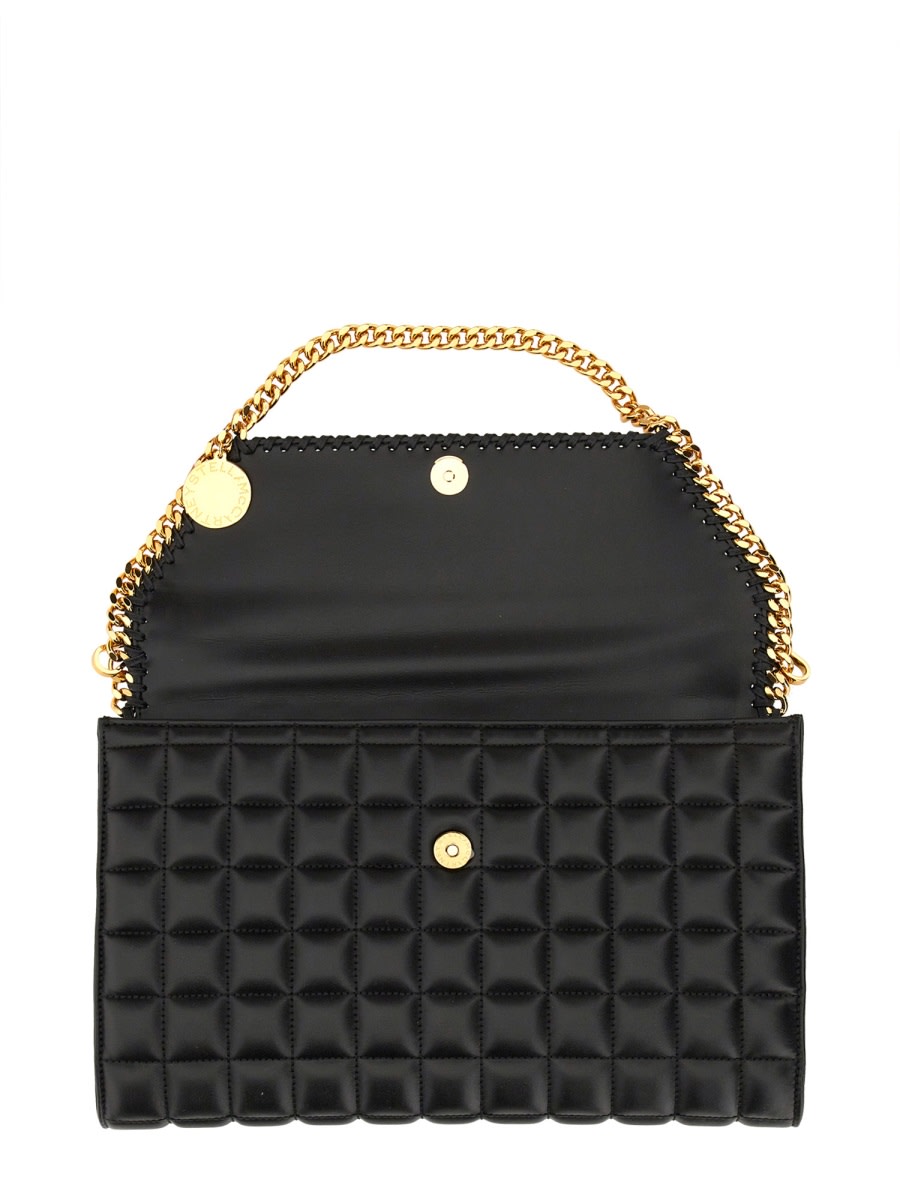 Shop Stella Mccartney Falabella Quilted Bag In Black