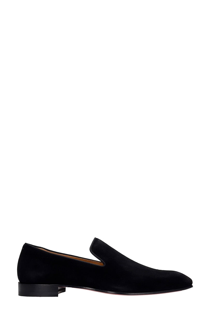 Christian Louboutin Dandelion Loafers In Black Suede
