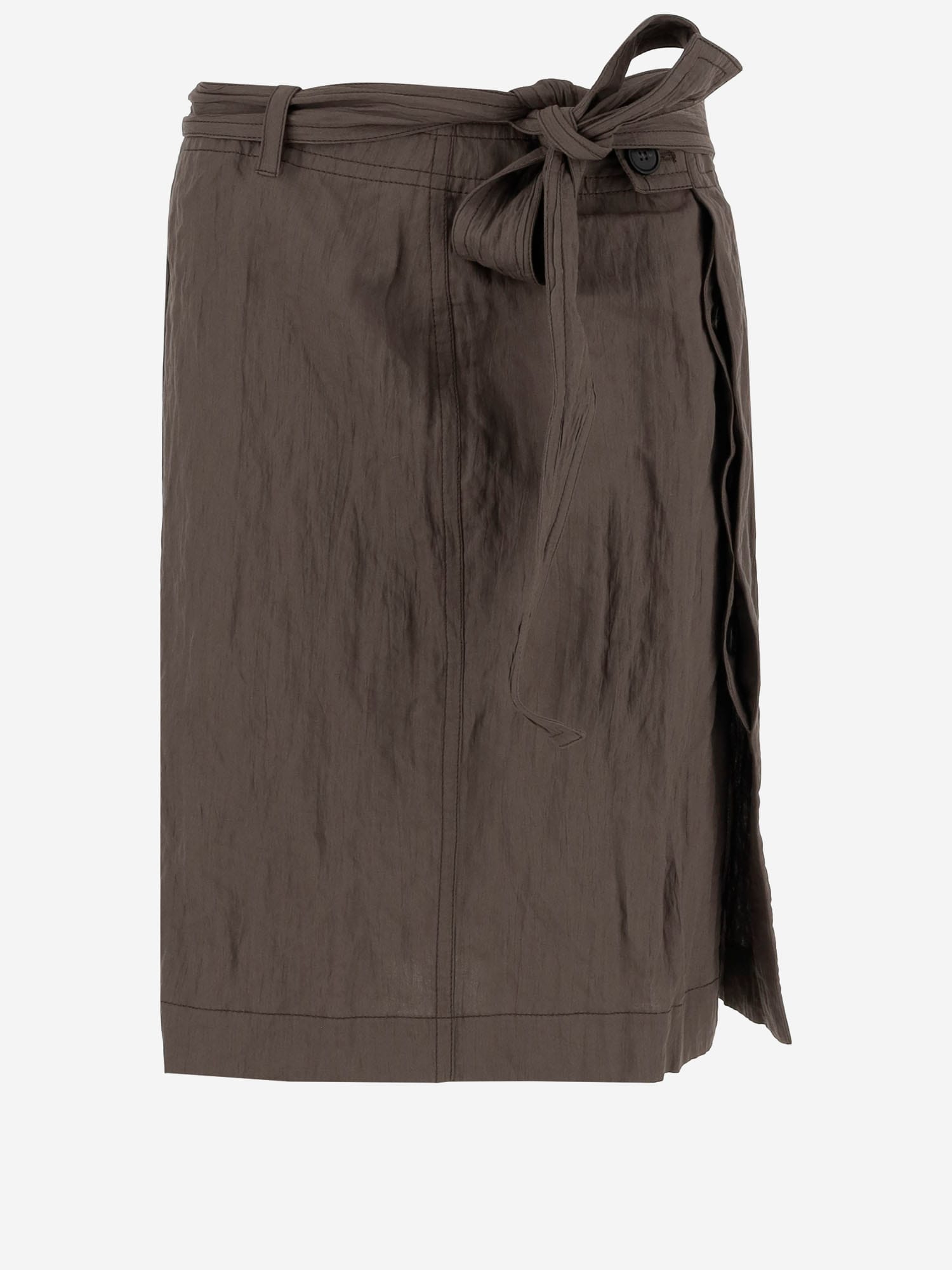Ferragamo Wrap Skirt Made Of Cotton Blend