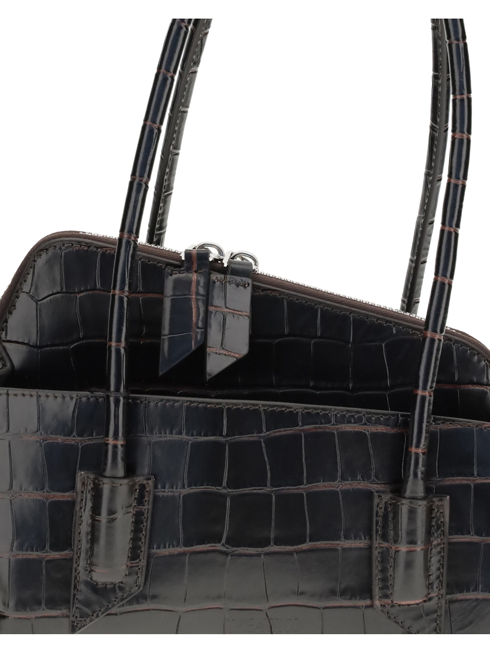 Attico Small La Passeggiata Shoulder Bag In Black