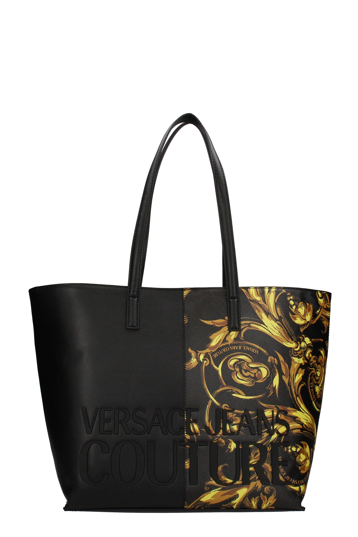 Versace Jeans Couture Tote In Black Polyamide