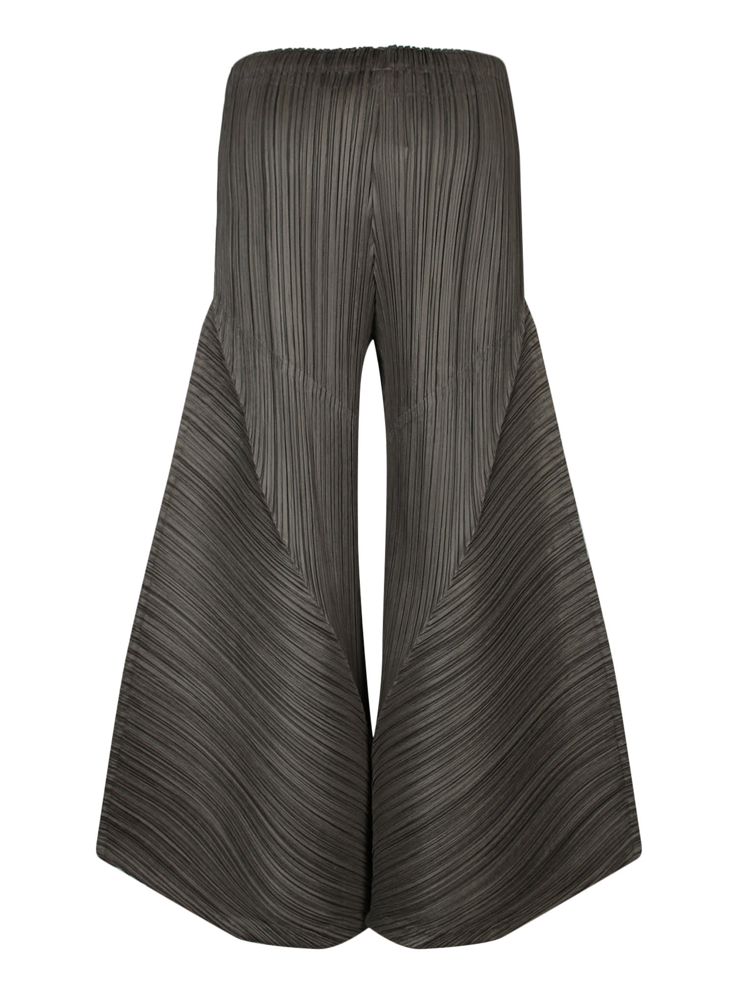 Shop Issey Miyake Thicker Pleats Please Khaki Trousers In Green