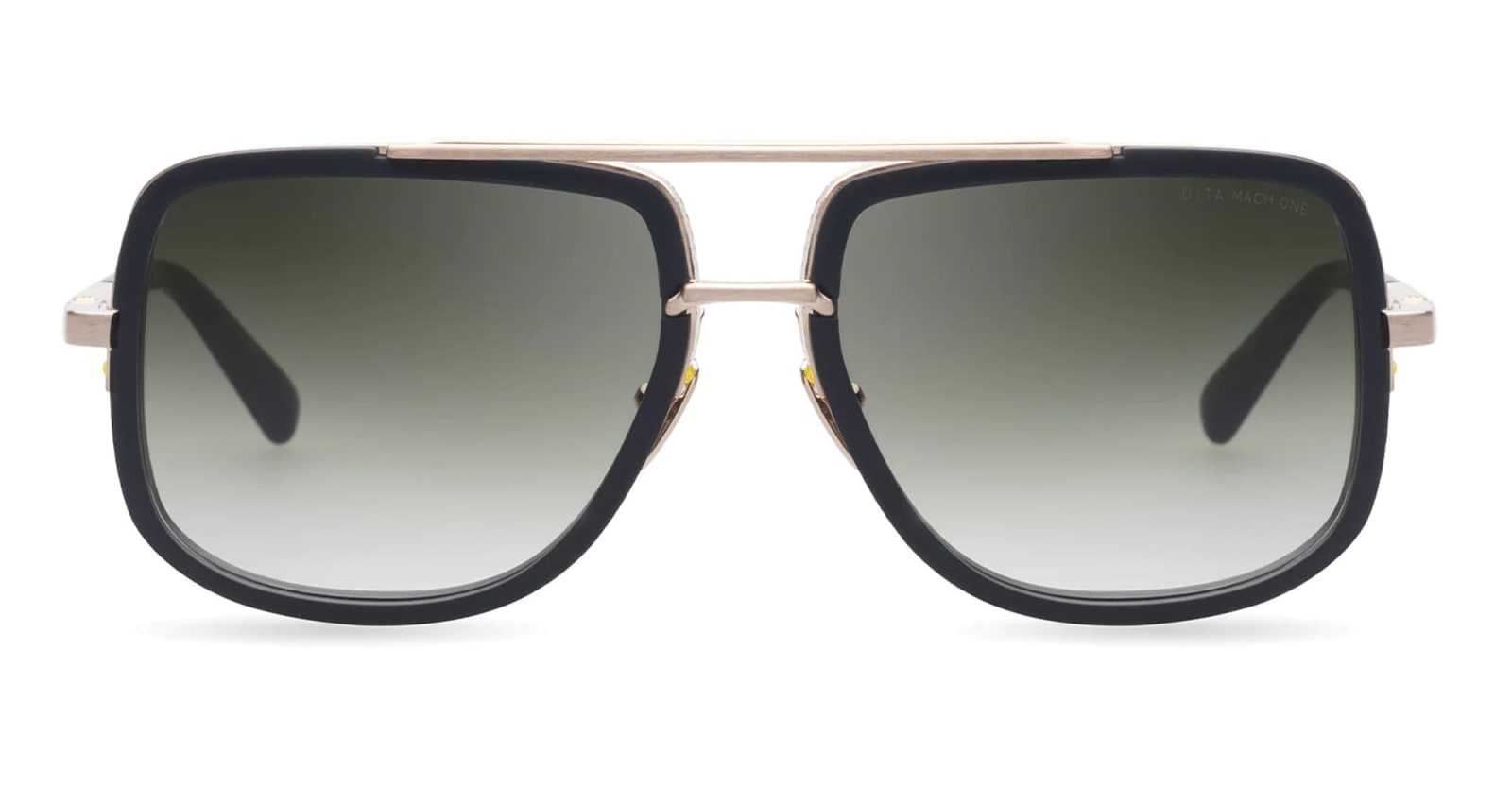 Dita Mach-one - Matte Black / Antique 12k Gold Sunglasses