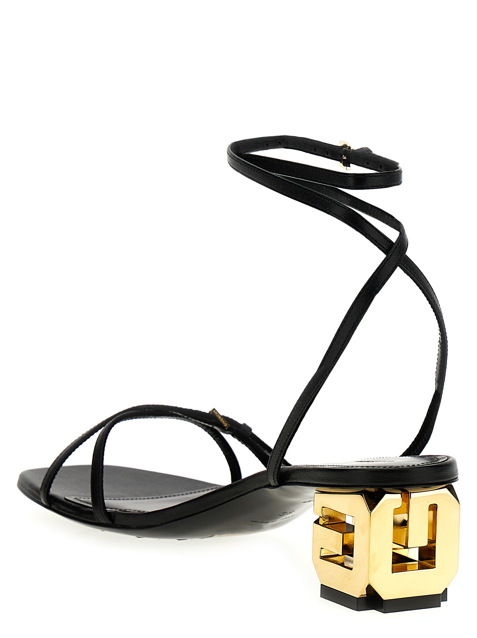 Shop Givenchy G Cube Sandals In Black