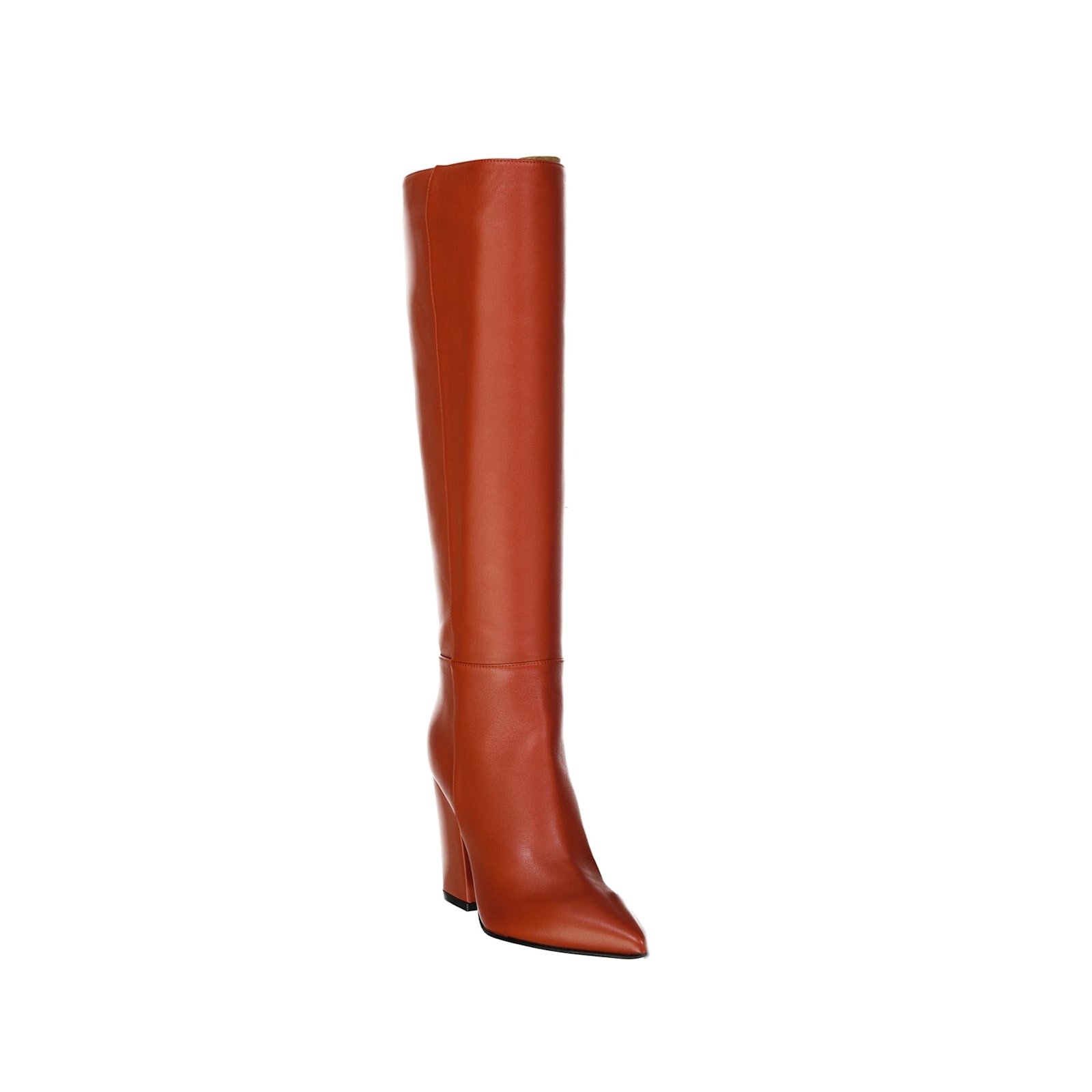 Shop Sergio Rossi Leather Boots In Orange