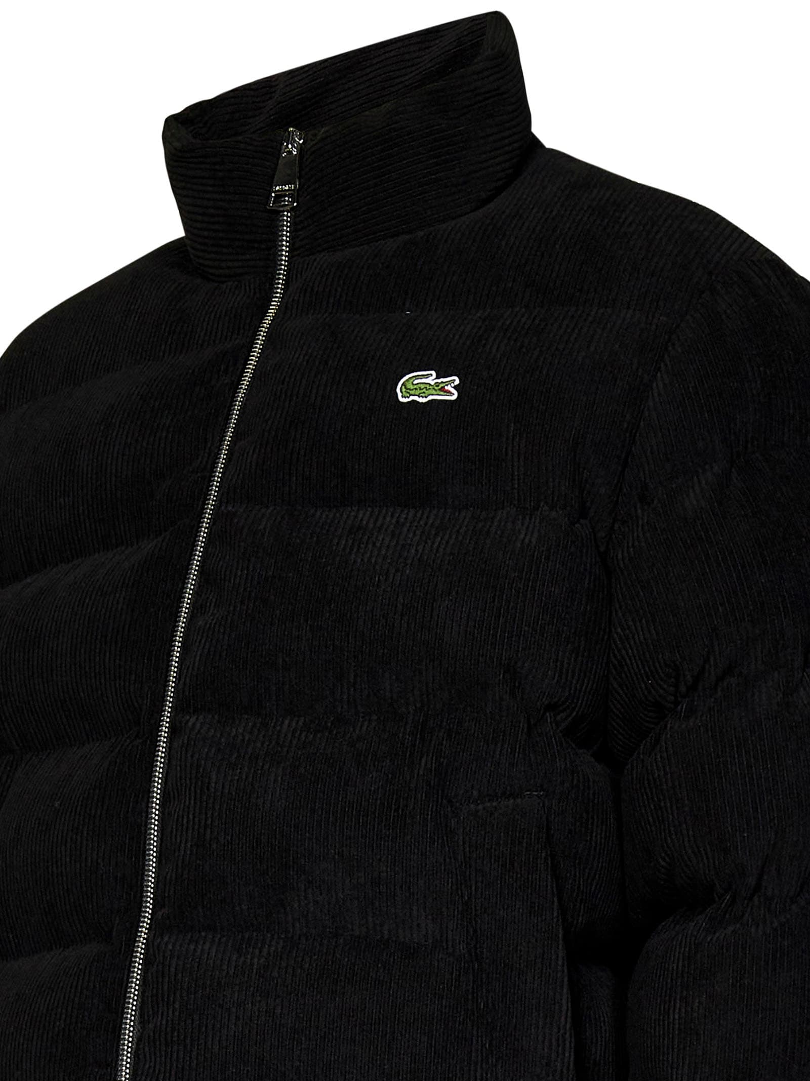 Shop Lacoste Down Jacket In Black