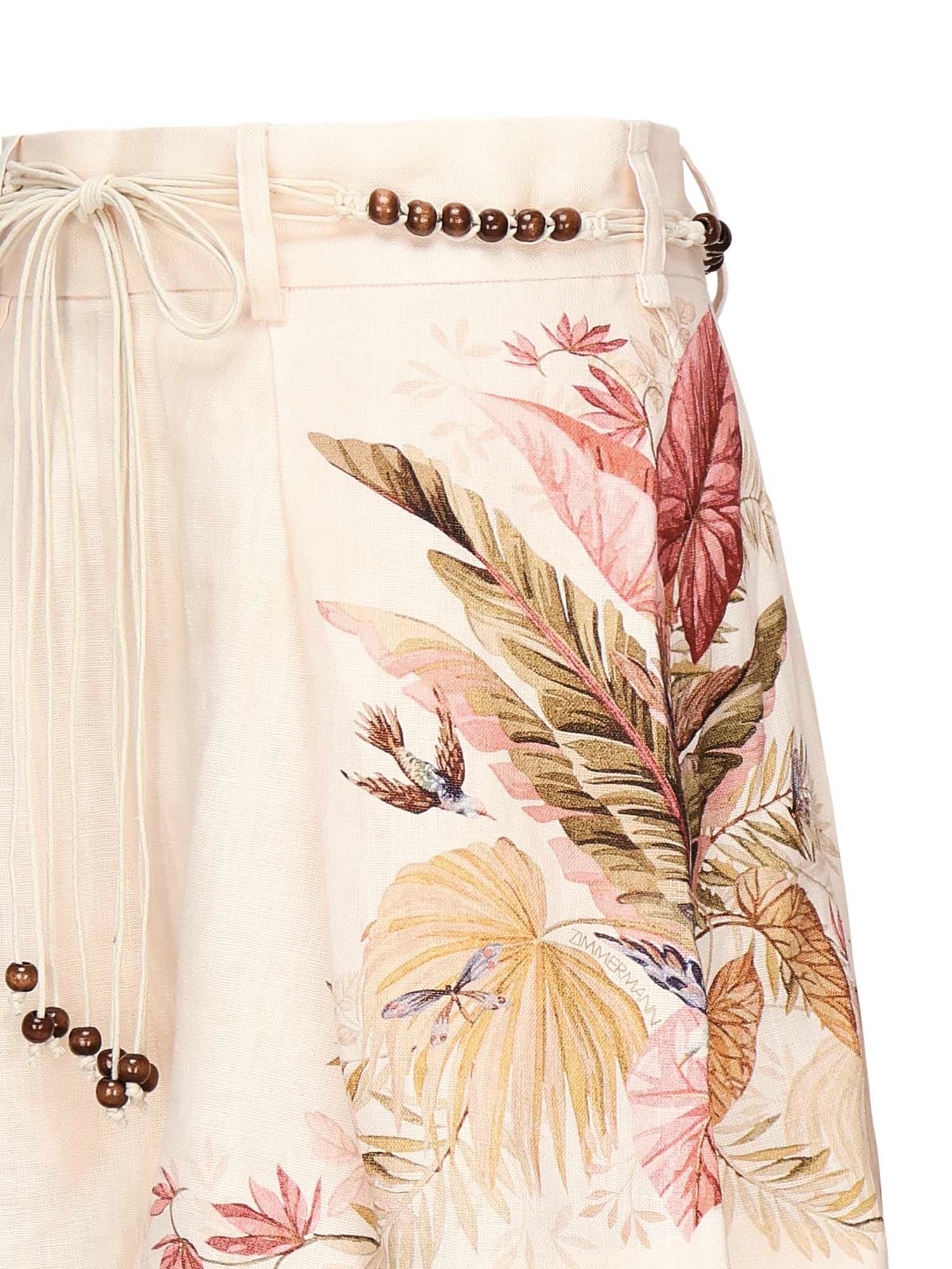 Zimmermann Ascension Linen Shorts In White