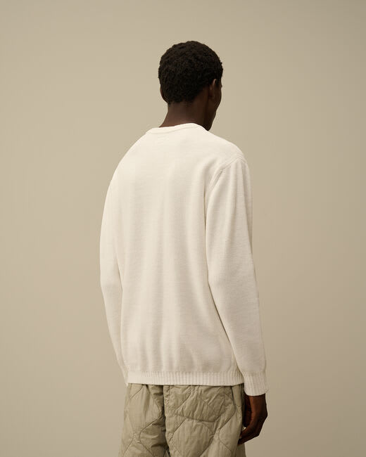 Shop C.p. Company Sweater In Bianco