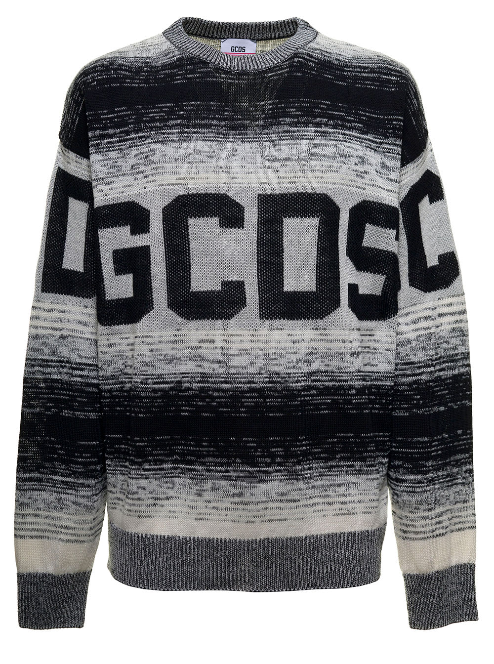 GCDS Degradé Striped Sweater With Logo