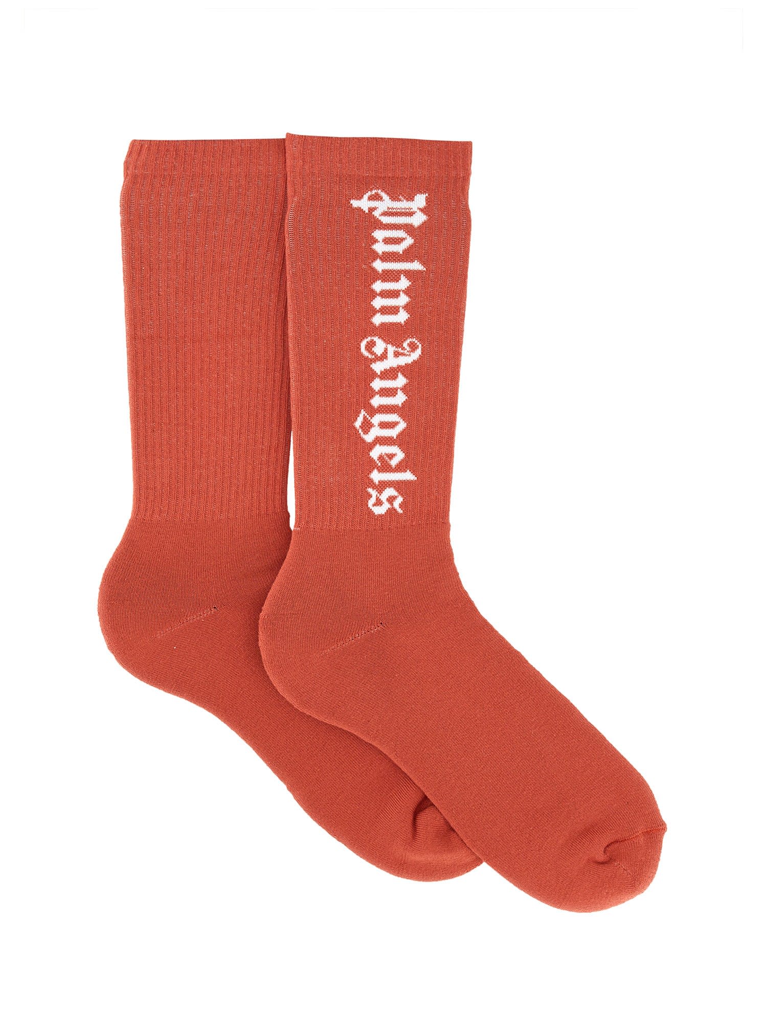 Palm Angels Sock With Logo