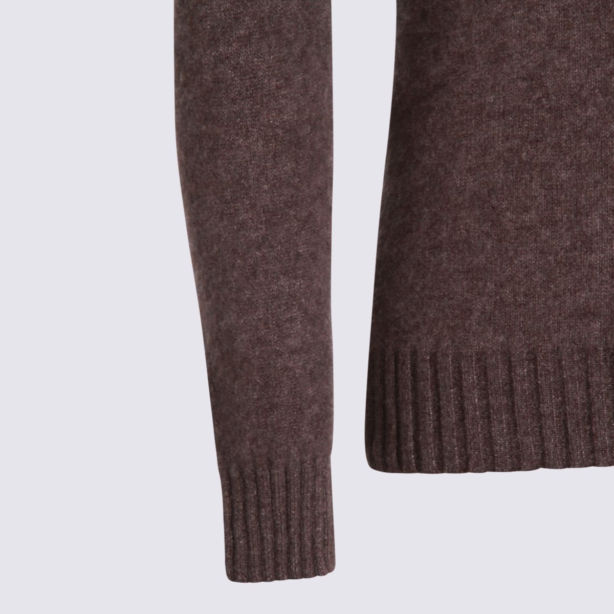 Piacenza Cashmere Beige Cashmere And Silk Blend Sweater In Burgundy