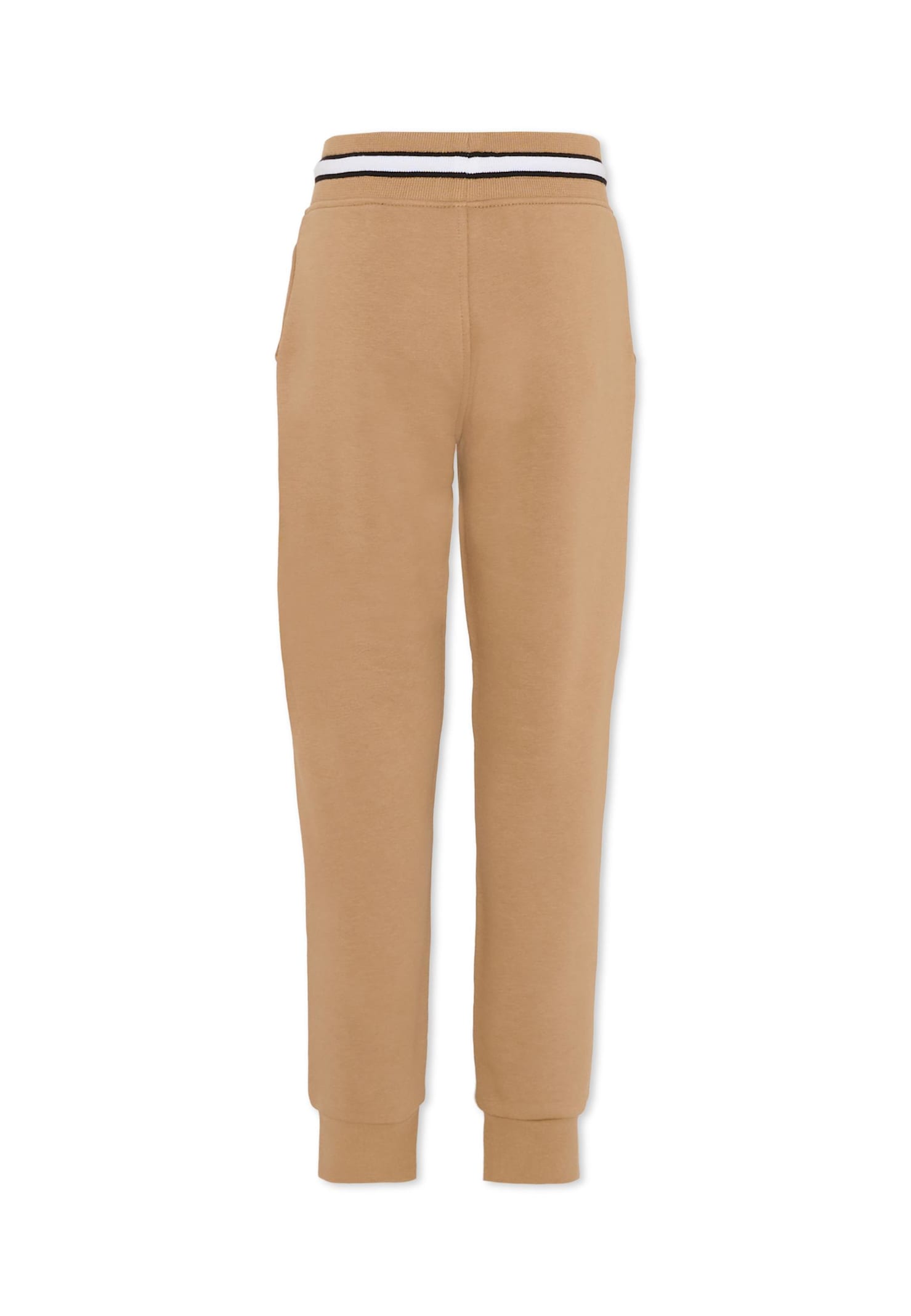 Hugo Boss Brown Trousers For Boy With Logo In Neutral