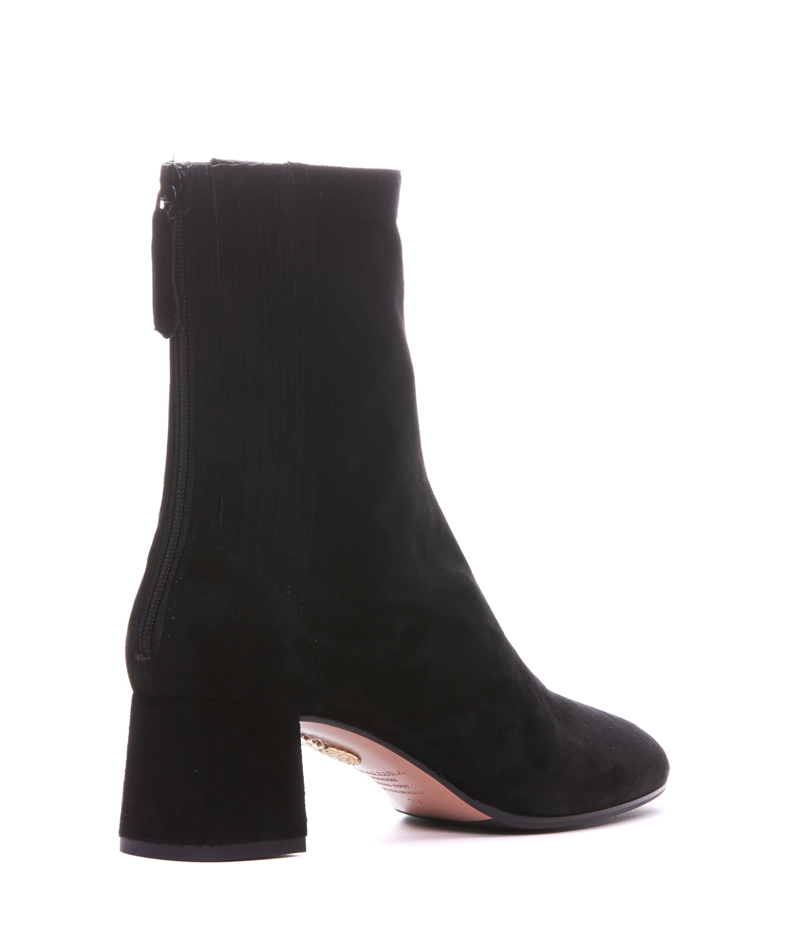 Aquazzura Saint Honore 50mm Leather Boots In Black