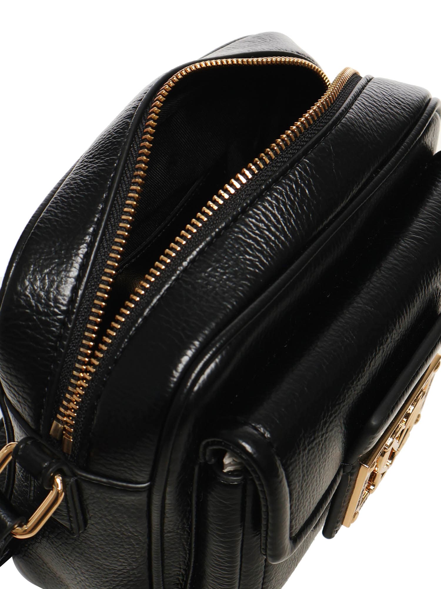Love Moschino Shoulder Bag With Logo In Black
