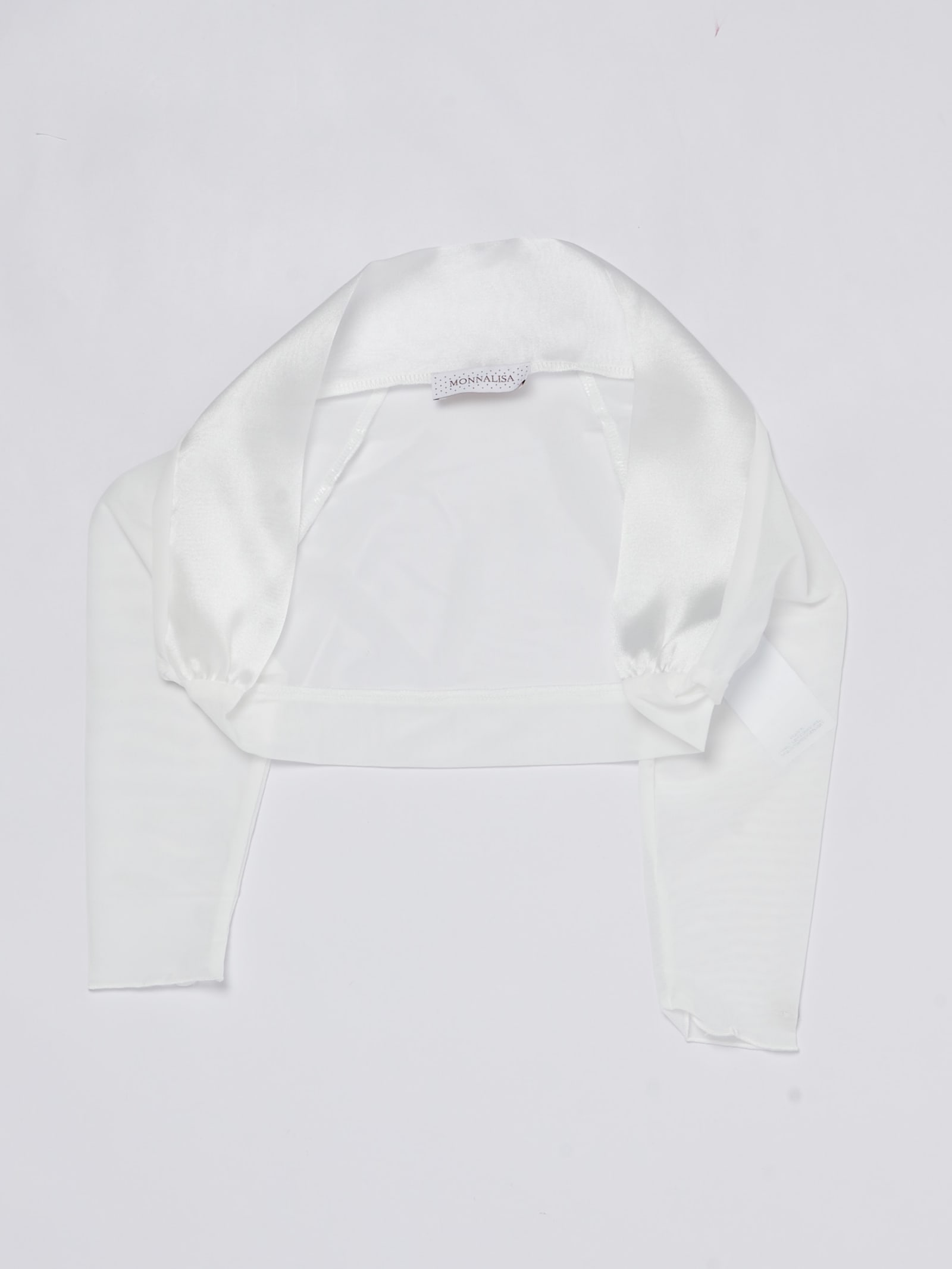 Monnalisa Kids' Cardigan Jacket In Bianco