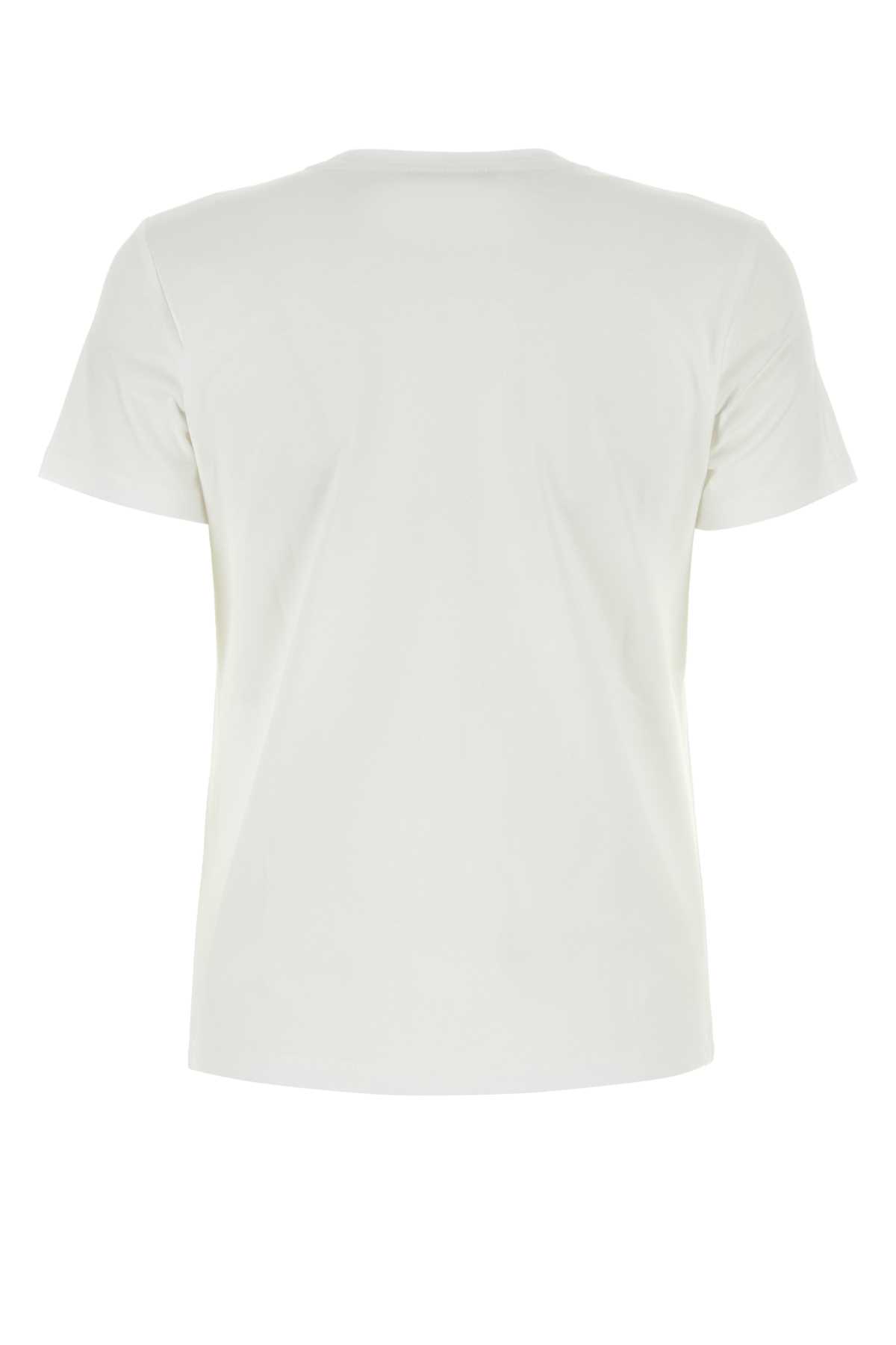 Shop Apc White Cotton Vps T-shirt In Blancrouge
