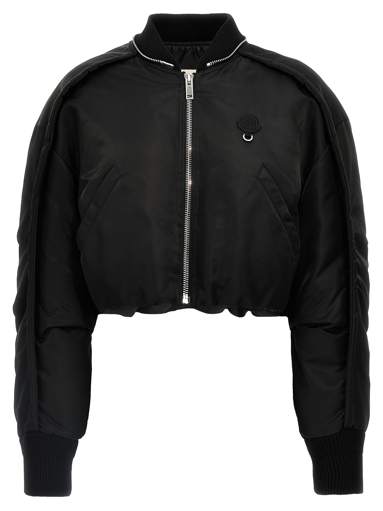 Moncler Genius Malek 6 Moncler Willow Smith Jacket With Logo Patch And Iconic Metal Detail In Black