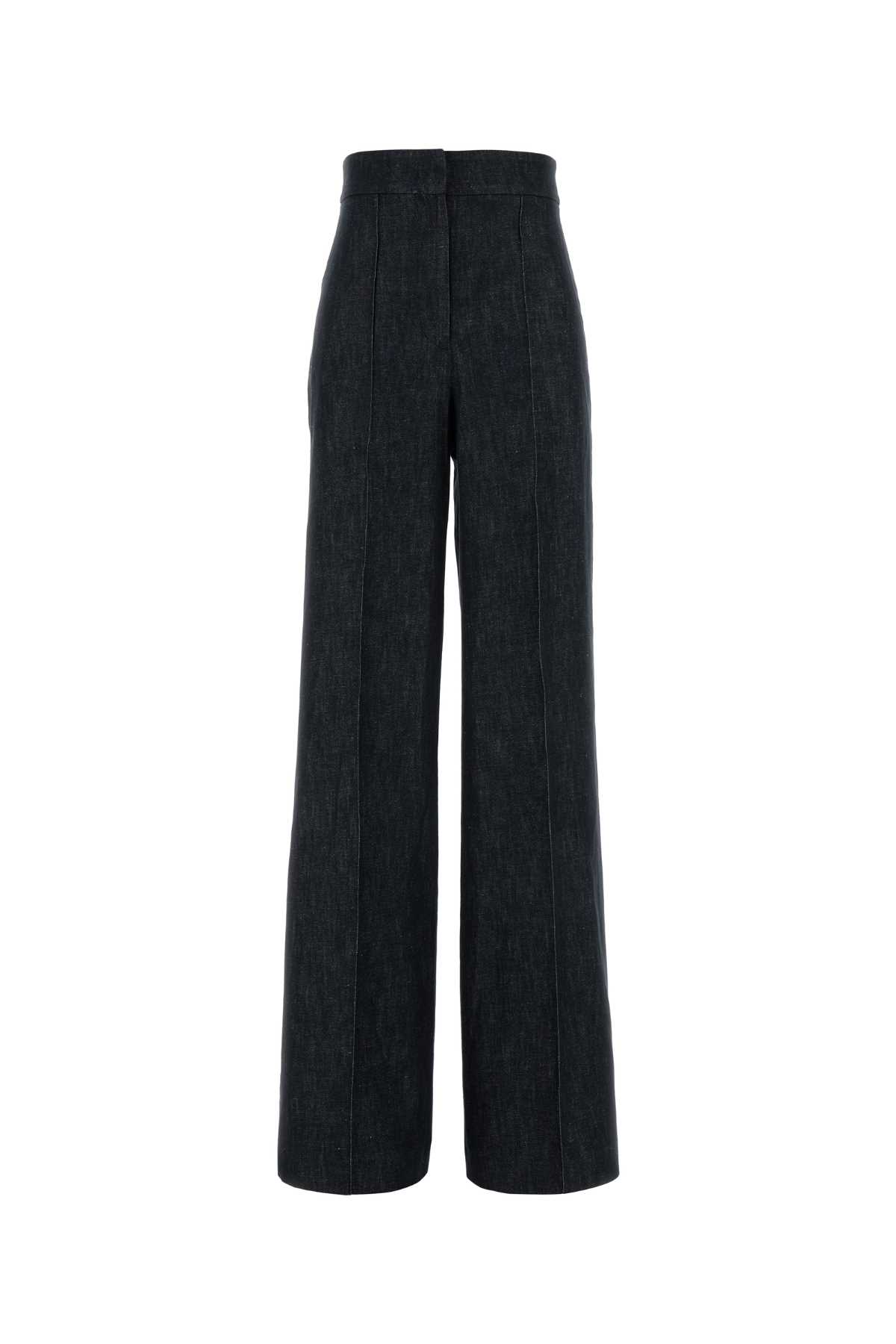 PT TORINO DARK BLUE DENIM PALAZZO JEANS