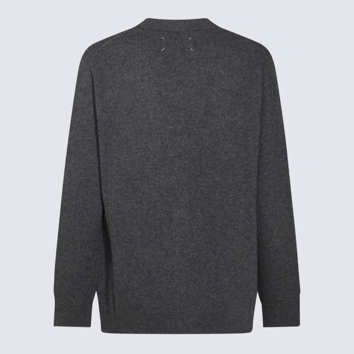 Shop Maison Margiela Dark Grey Wool Knitwear