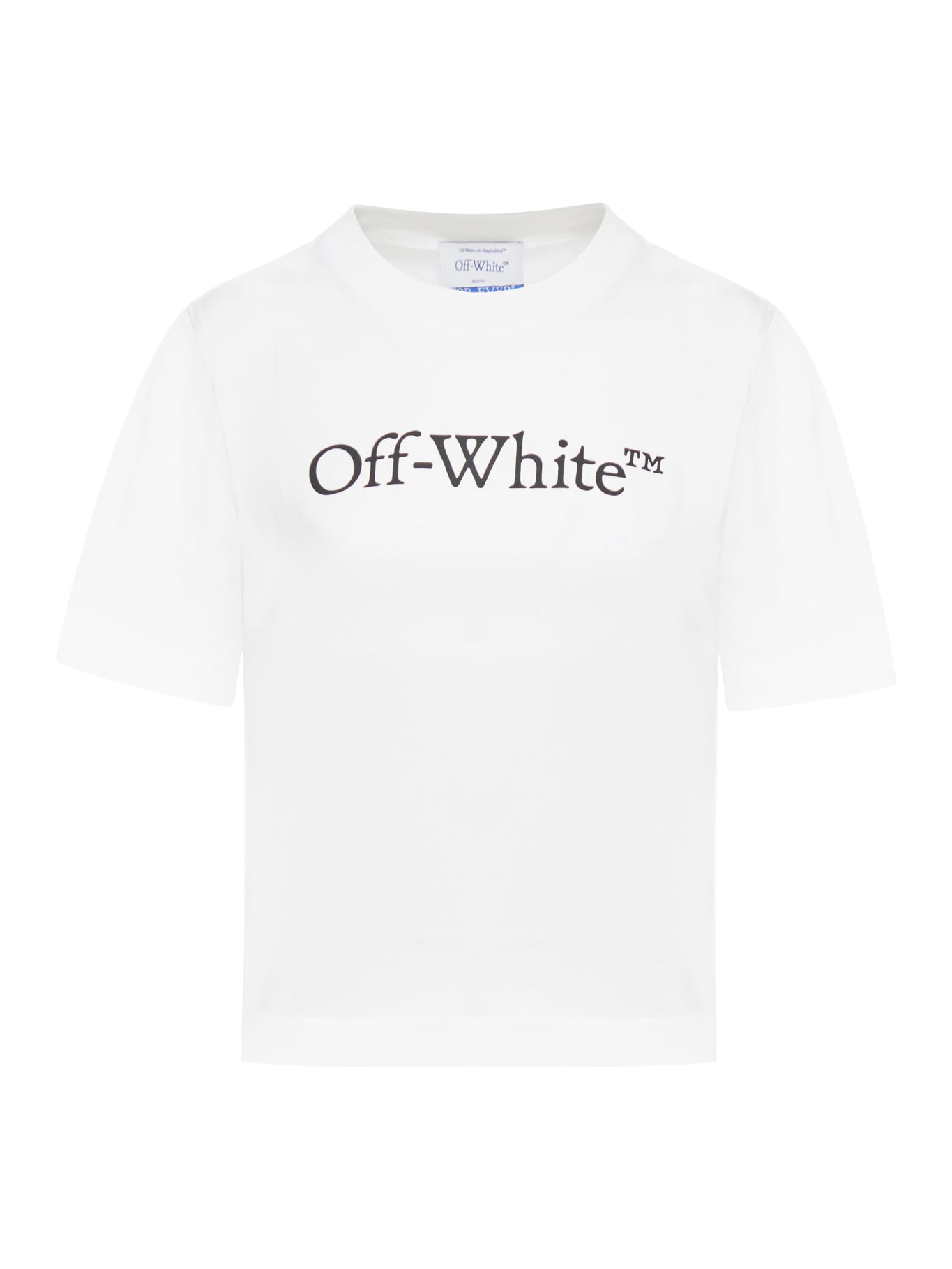 Shop Off-white Big Logo T-shirt In White Black