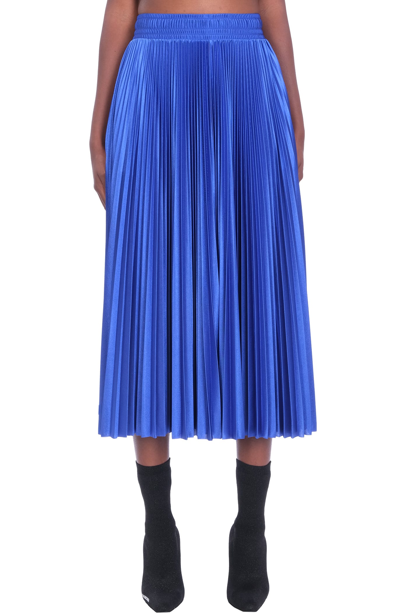 Balenciaga Skirt In Blue Polyester
