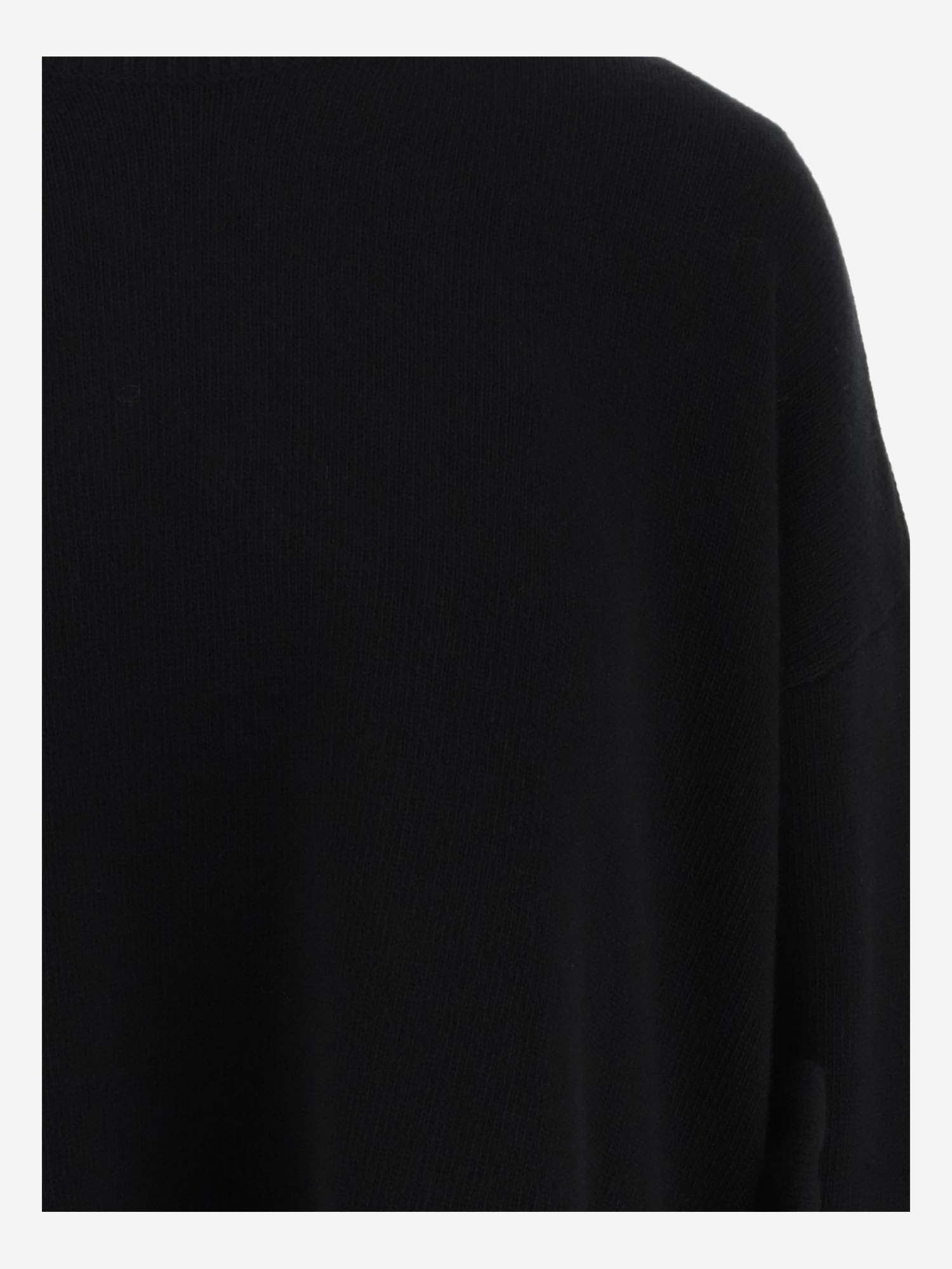 Shop Valentino Wool Sweater With Bow Detail In Black