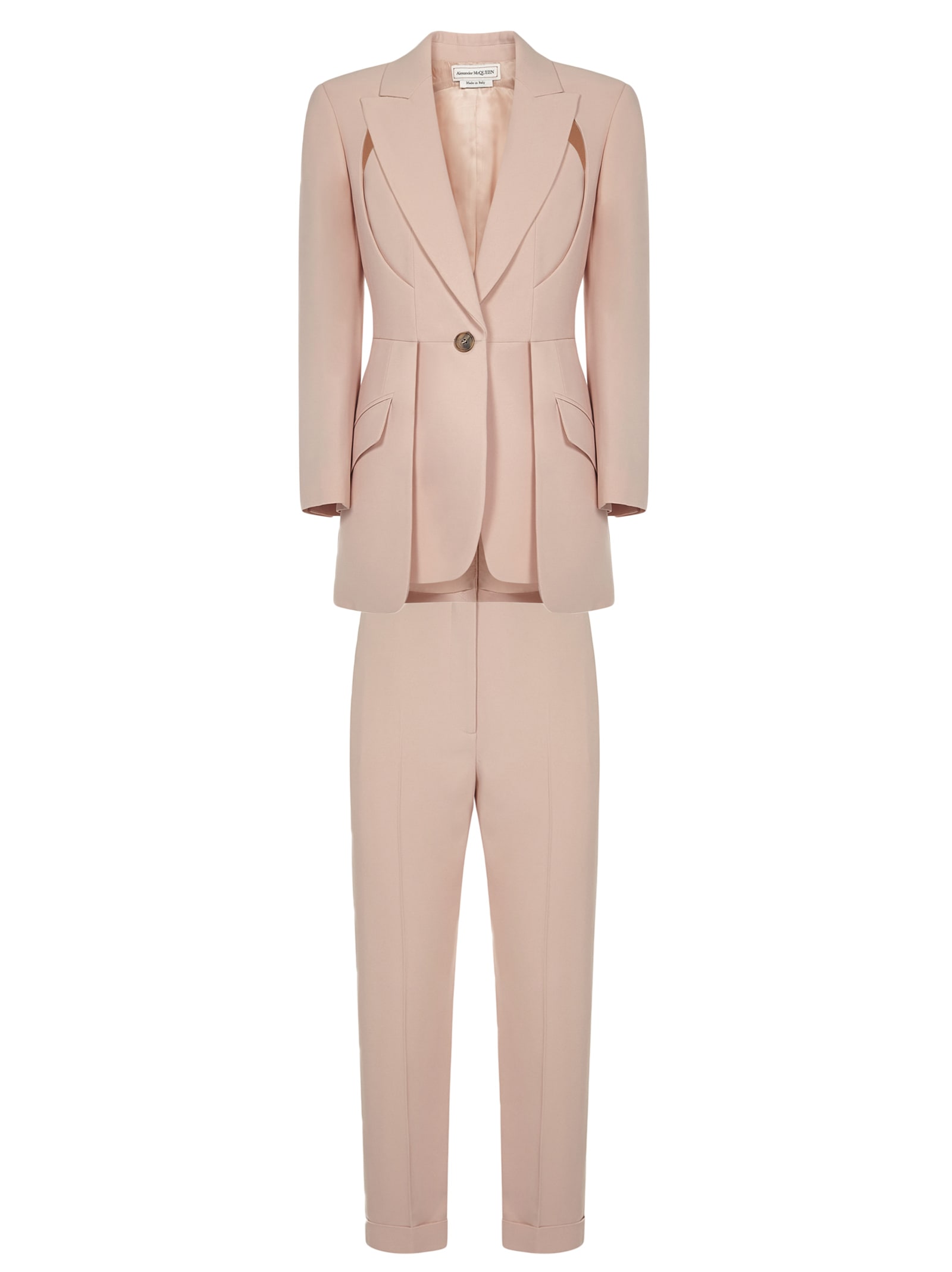 Alexander Mcqueen Suit In Pink