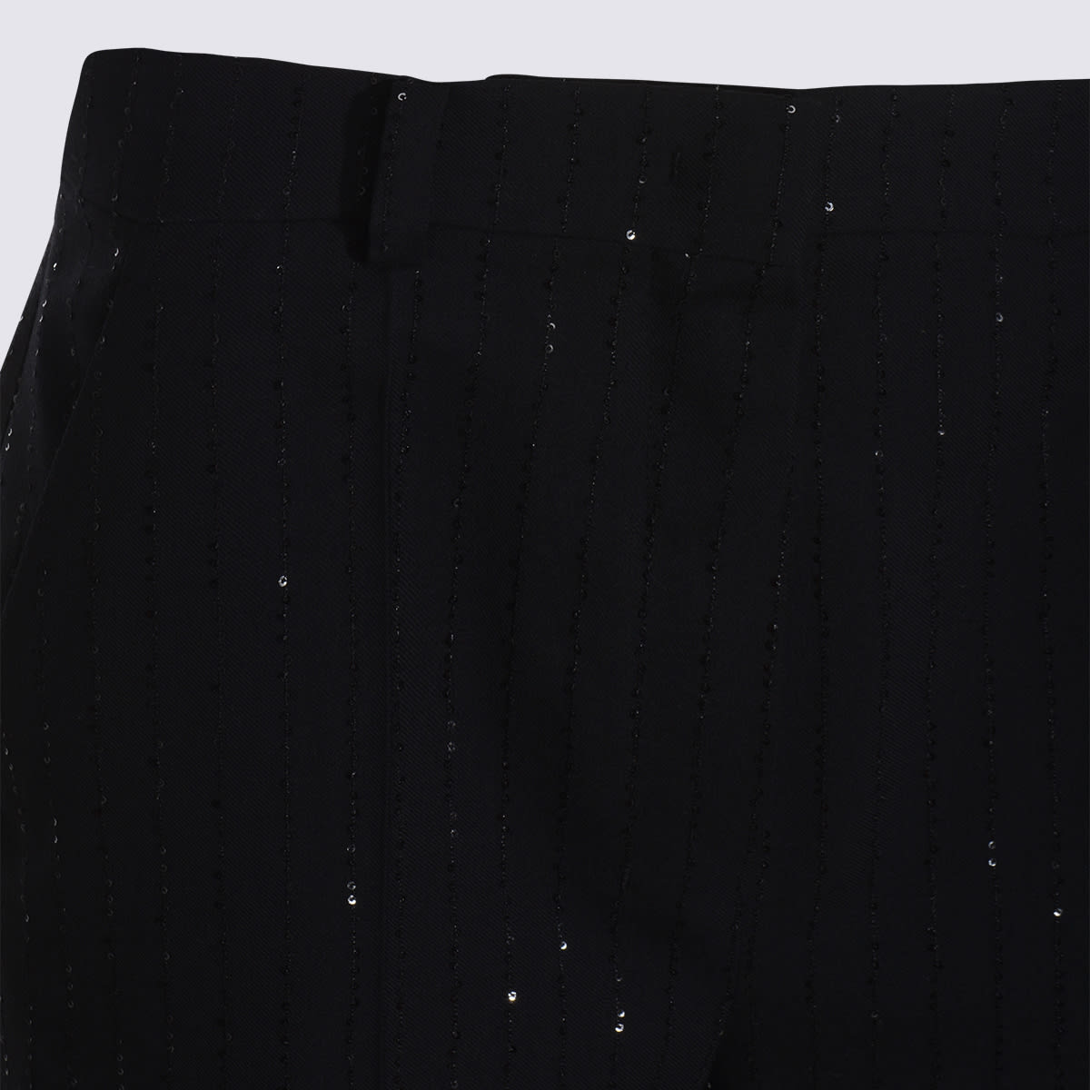 Max Mara Black Wool Siberia Shorts In Black