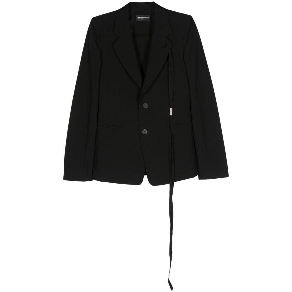 Ann Demeulemeester Button-up Jacket In Black