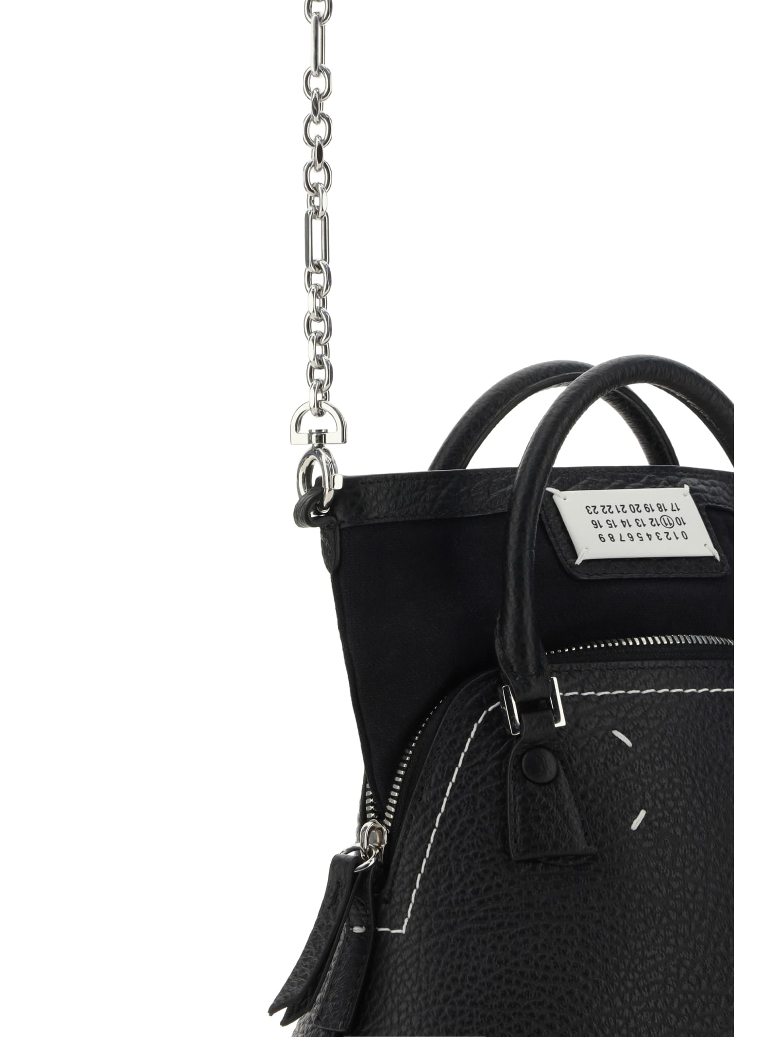 Shop Maison Margiela 5ac Handbag In Black