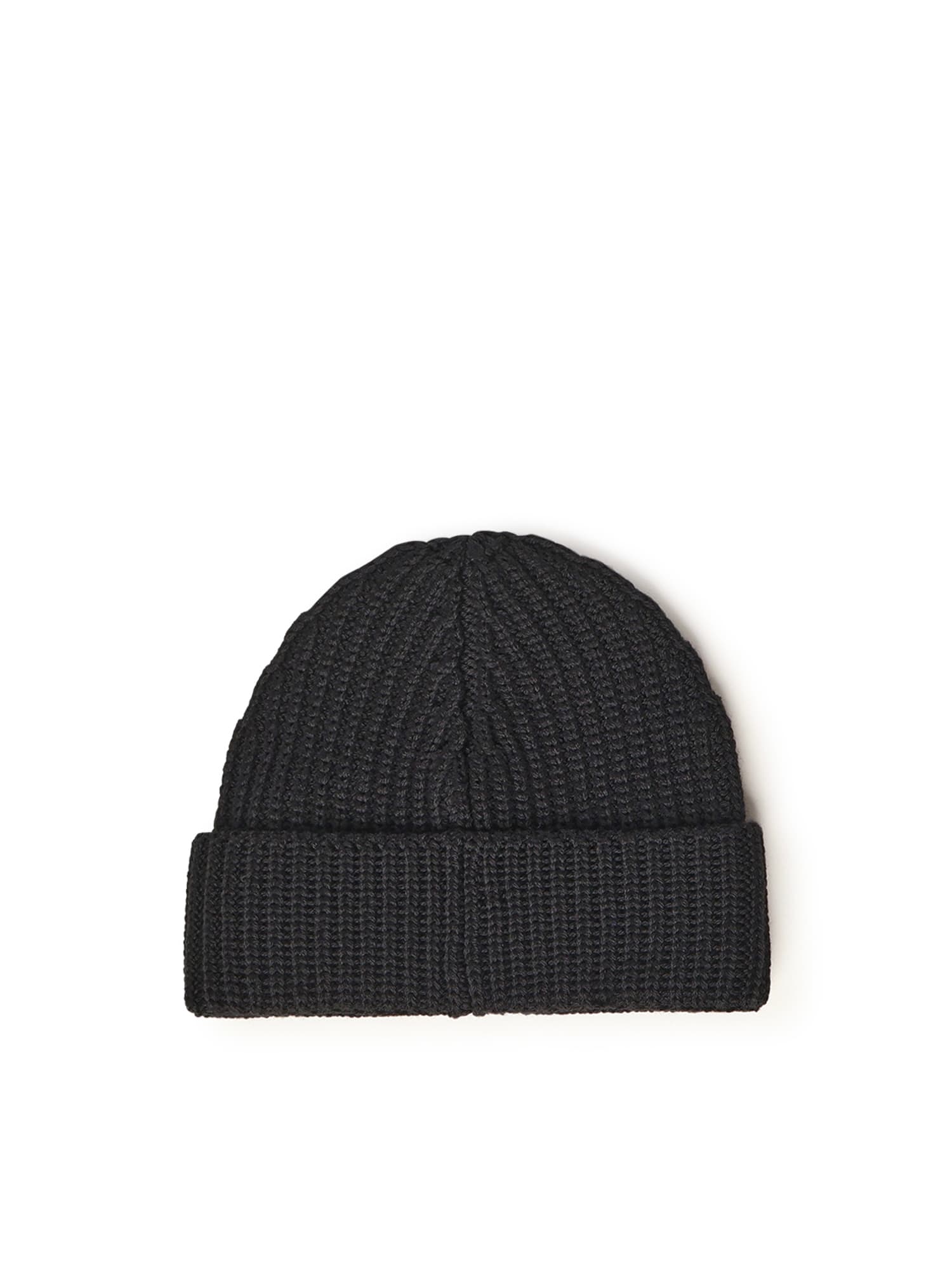 Dondup Technical Wool Hat In Black