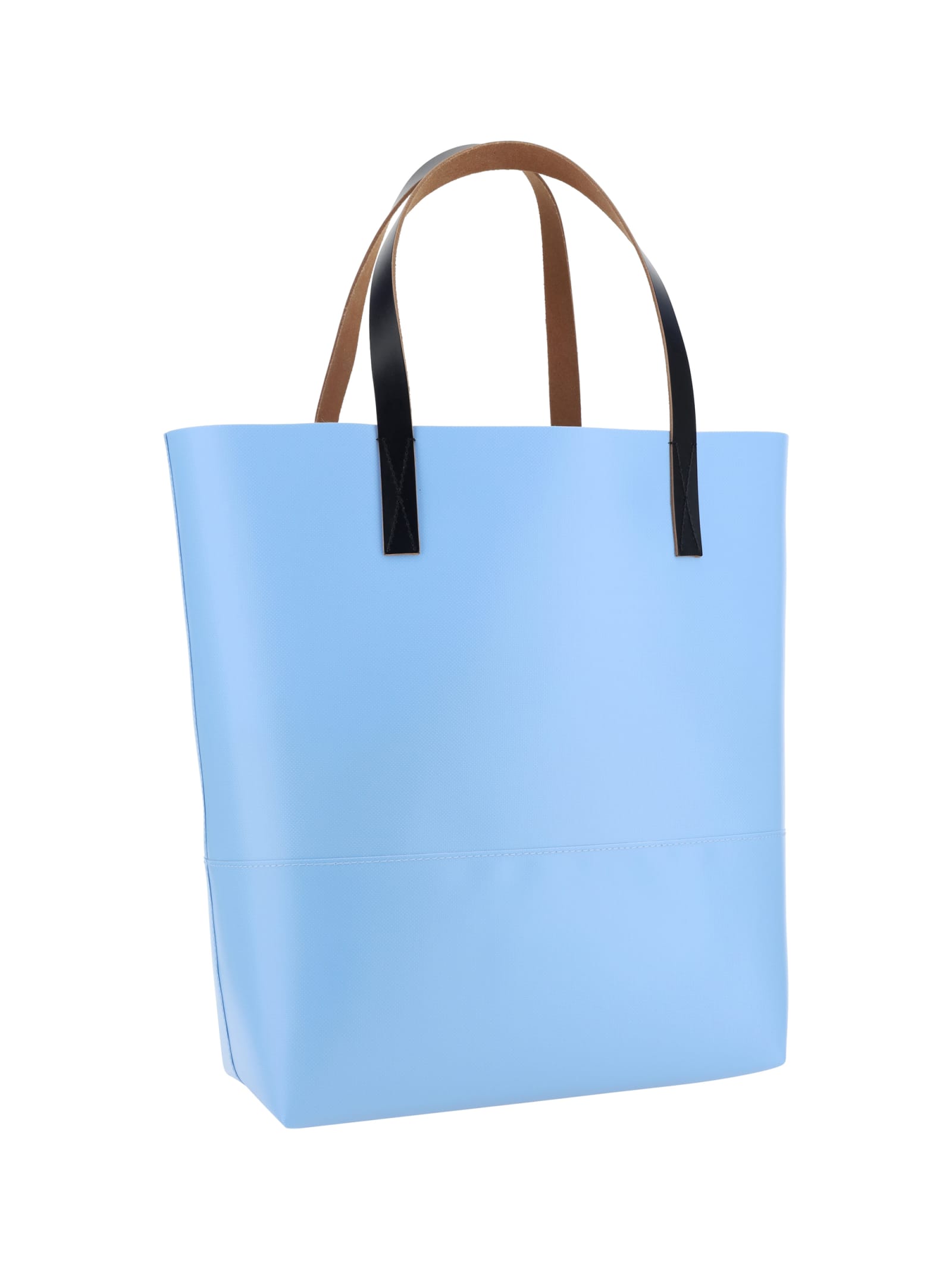 Shop Marni Shoulder Bag In Sky Blue