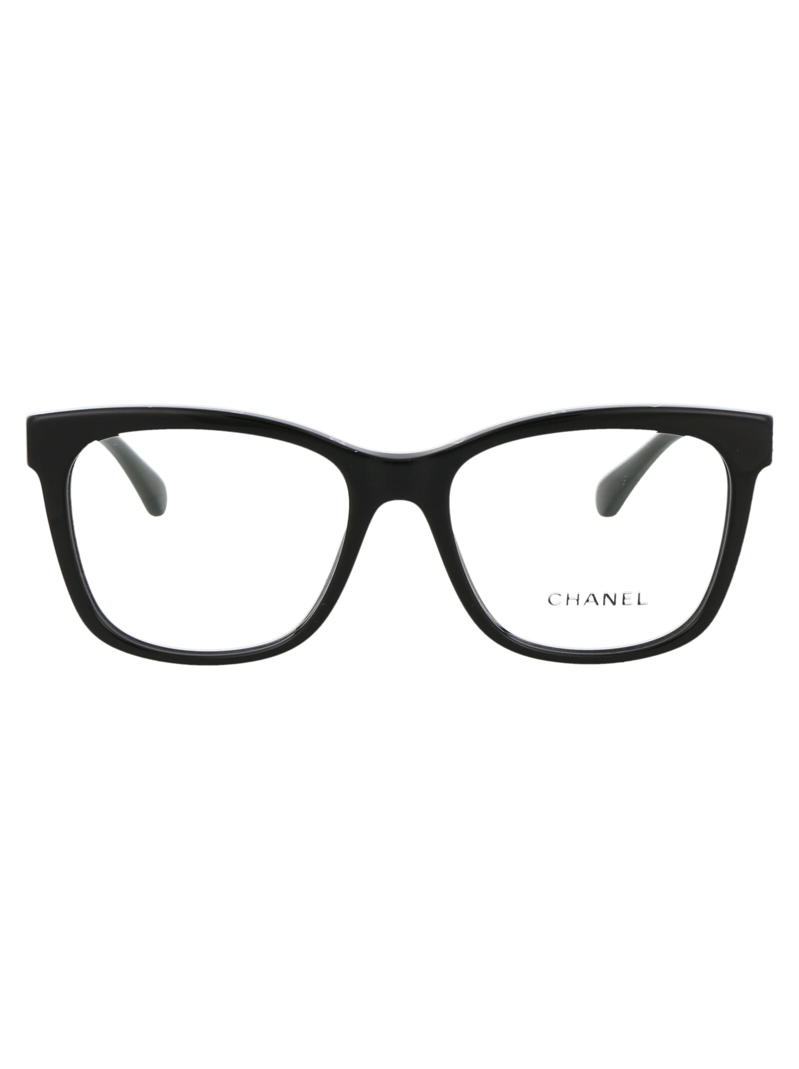 Pre-owned Chanel 0ch3392 Glasses In C501 Black