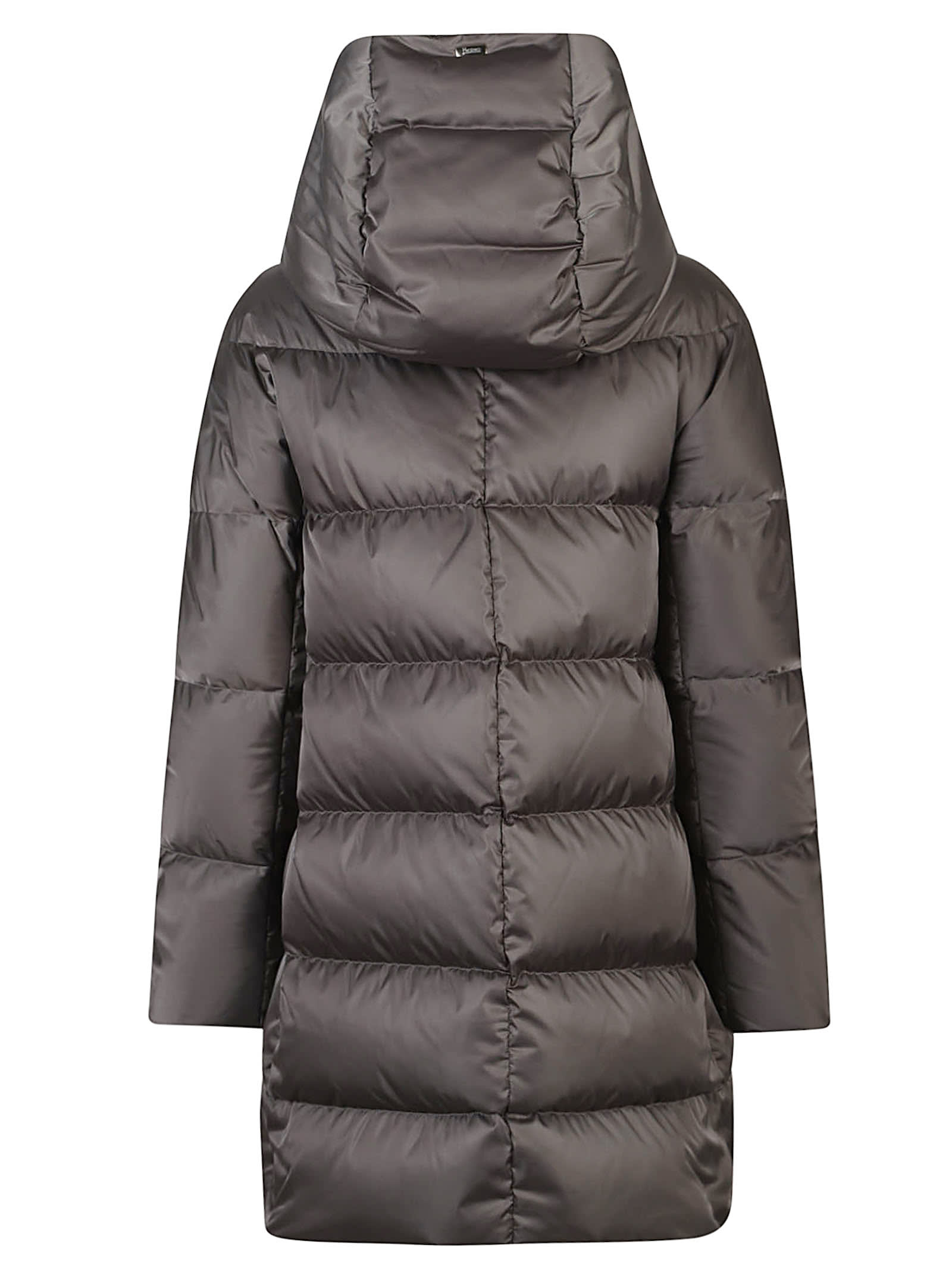 Herno A-shape Down Jacket In Brown