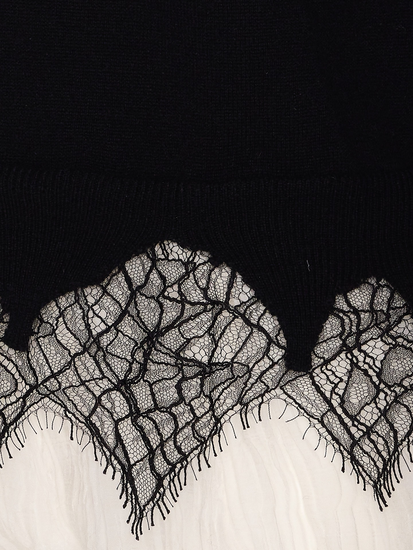 ALEXANDER MCQUEEN COBWEB LACE SWEATER