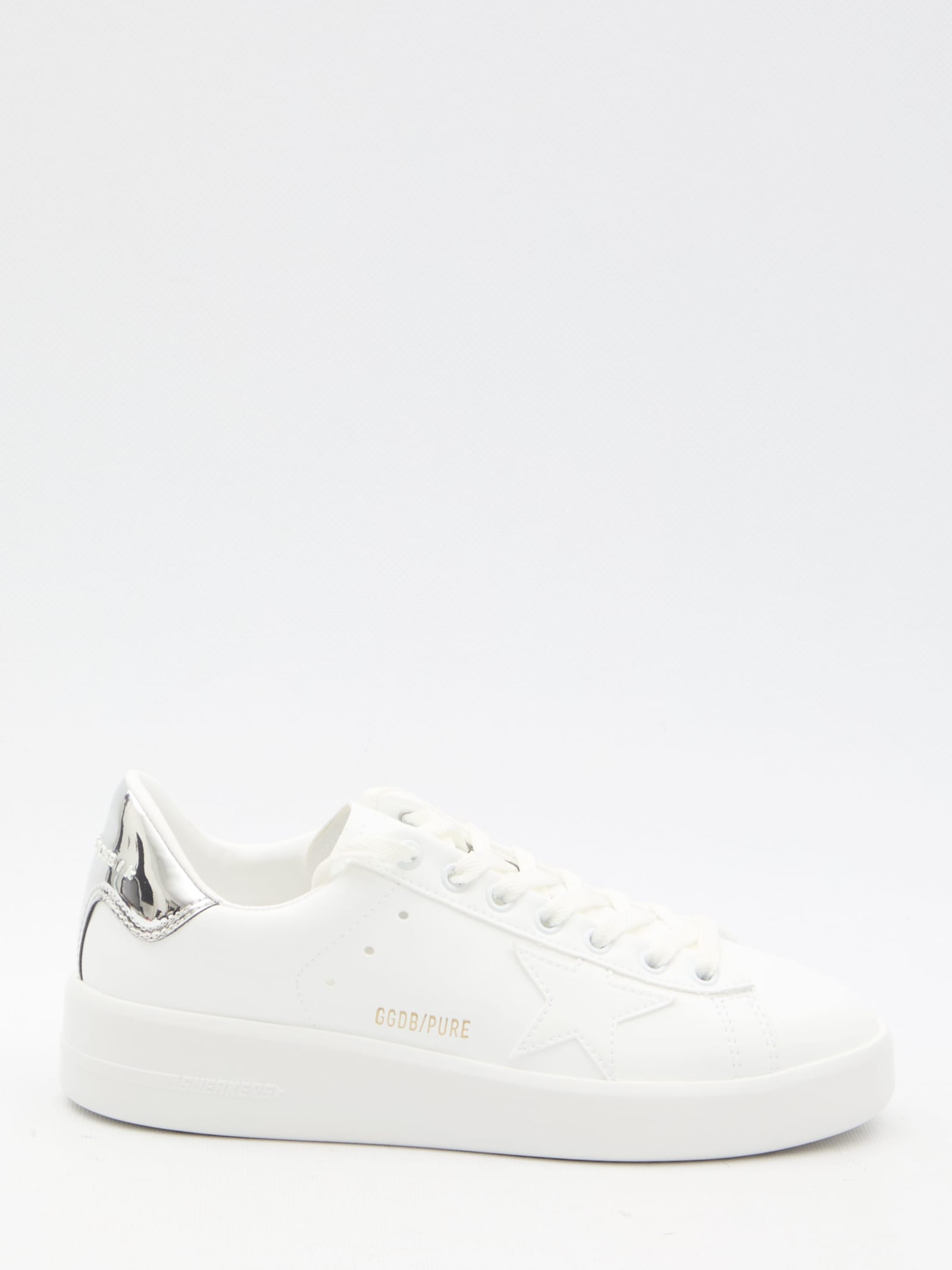 Shop Golden Goose Pure New Sneakers In White/silver